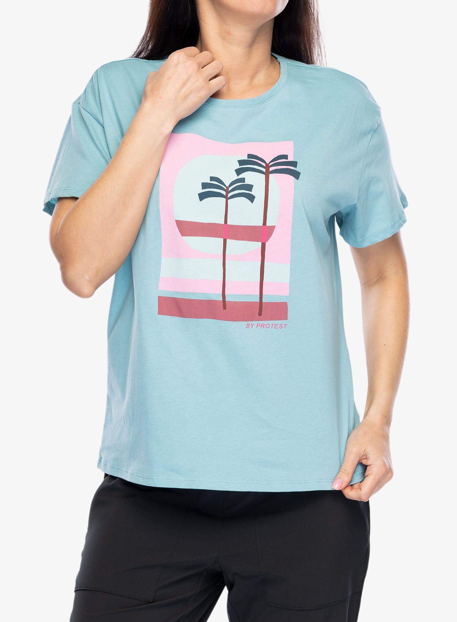Ženska majica s potiskom Protest Prtglassy T-Shirt - vision blue