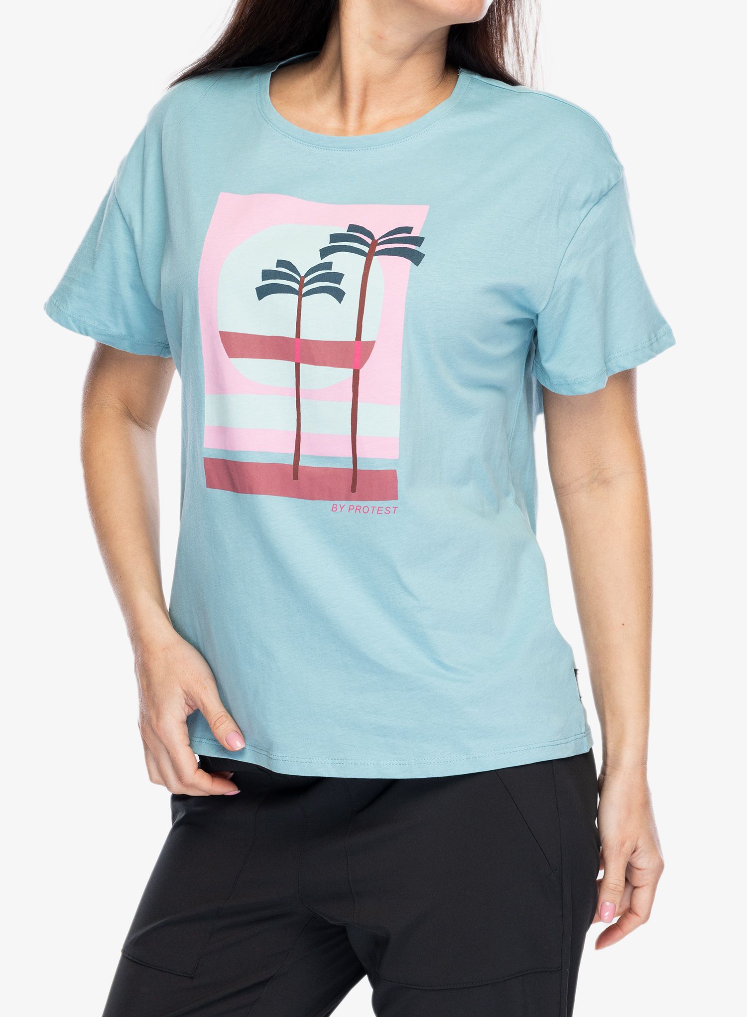 Ženska majica s potiskom Protest Prtglassy T-Shirt - vision blue