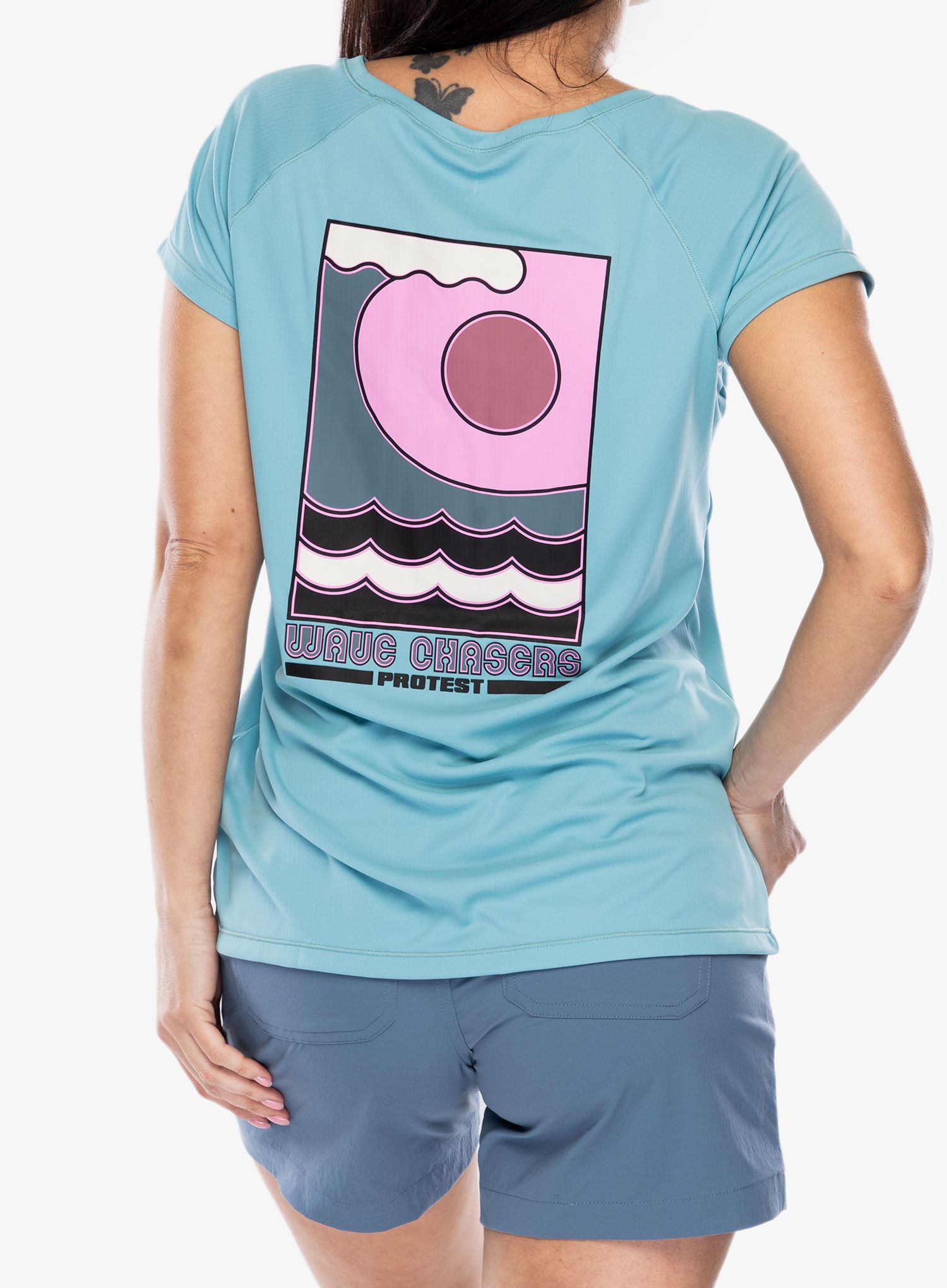Ženska športna majica Protest Prtixy Surf T Short Sleeves - vision blue