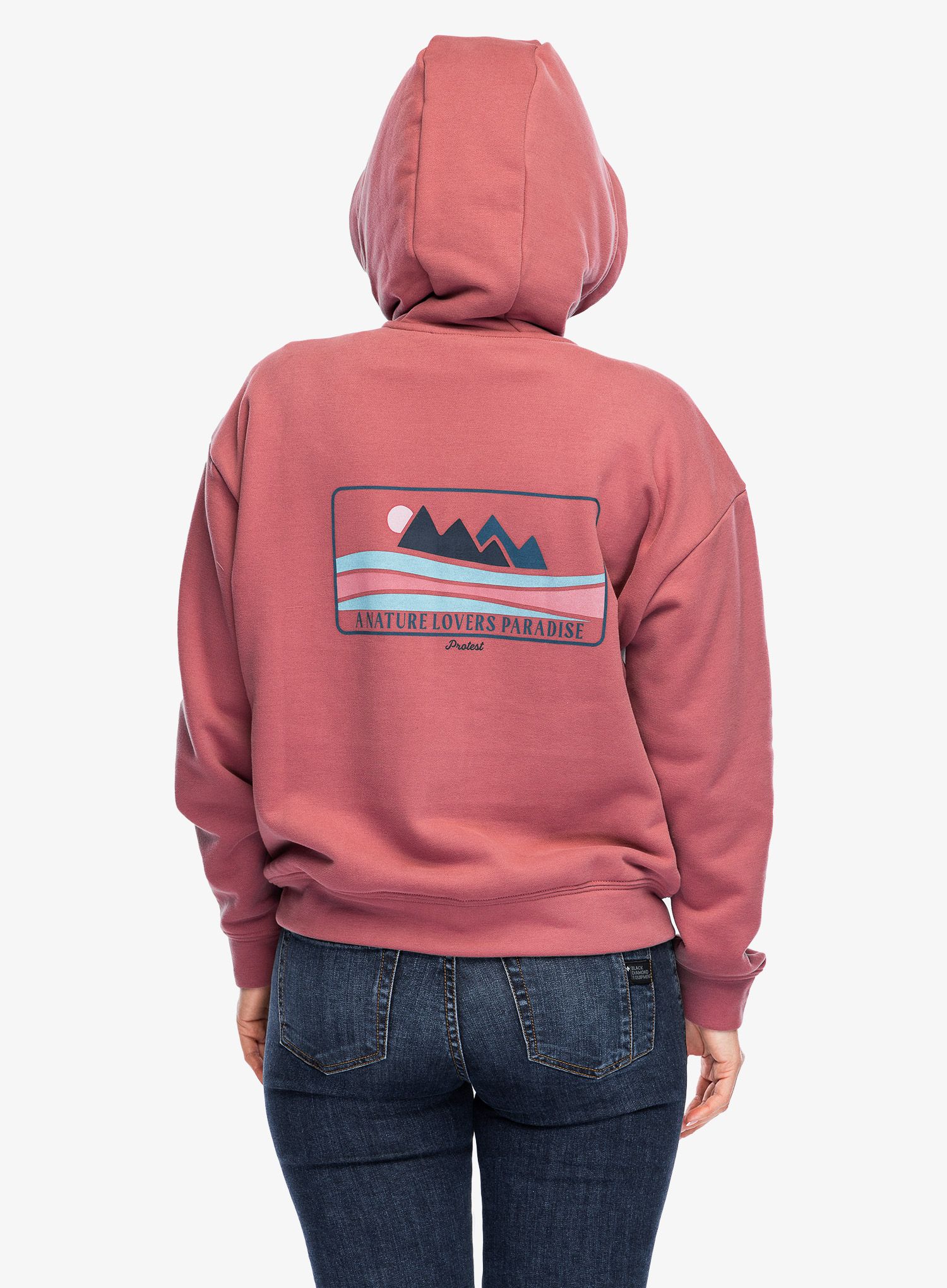 Ženska jopa s kapuco Protest Prtkay Hoody - deco pink