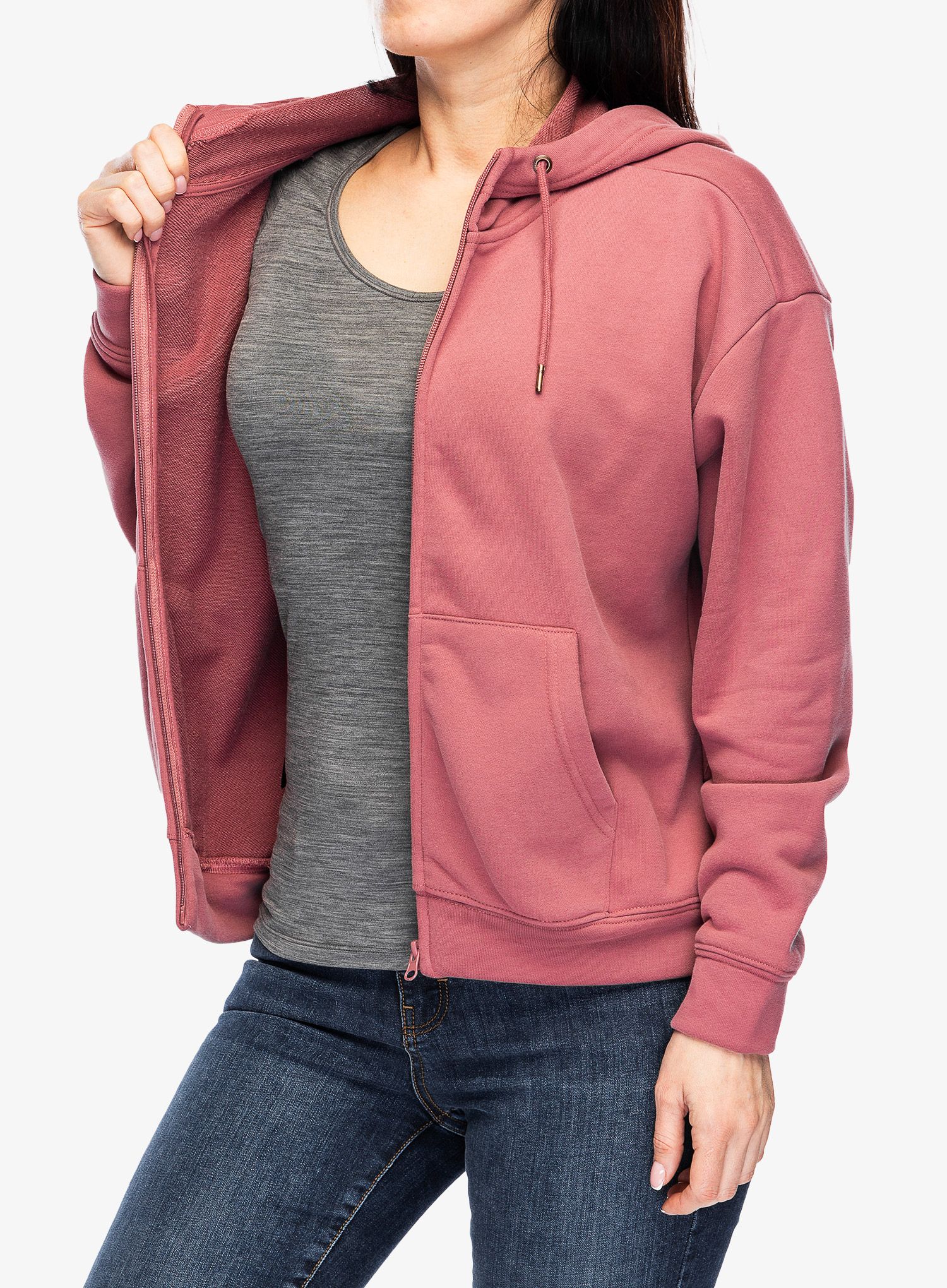 Ženska jopa s kapuco Protest Prtkay Hoody - deco pink