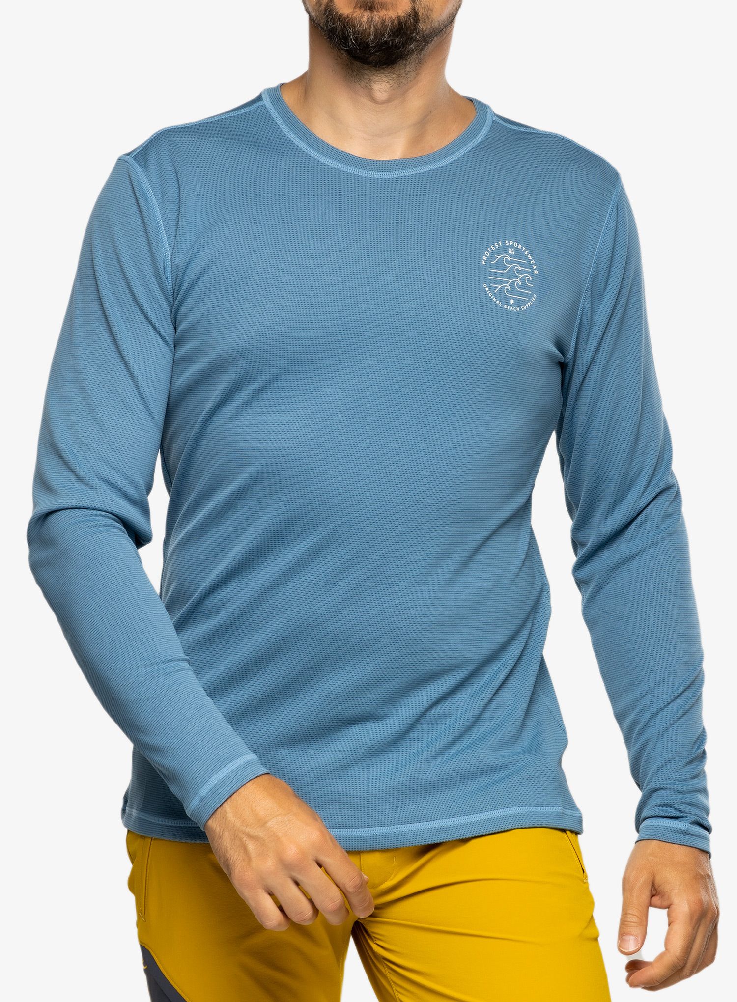 Moška jopica Protest Prtlooma Long Sleeve Lycra Surf Shirt - river blue