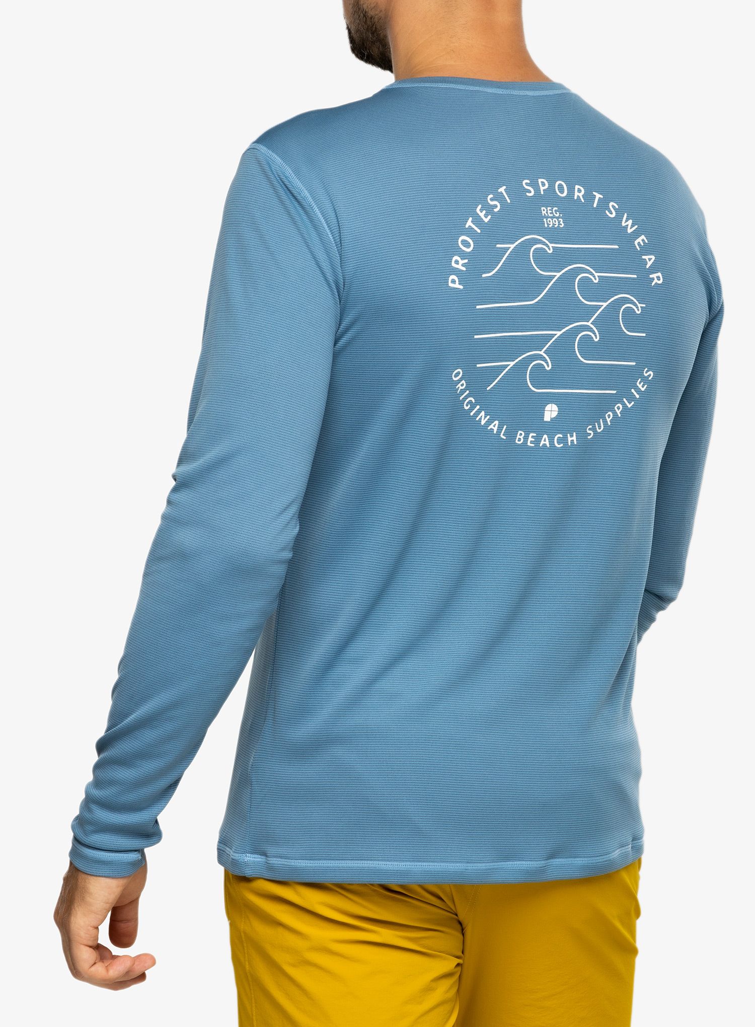 Moška jopica Protest Prtlooma Long Sleeve Lycra Surf Shirt - river blue