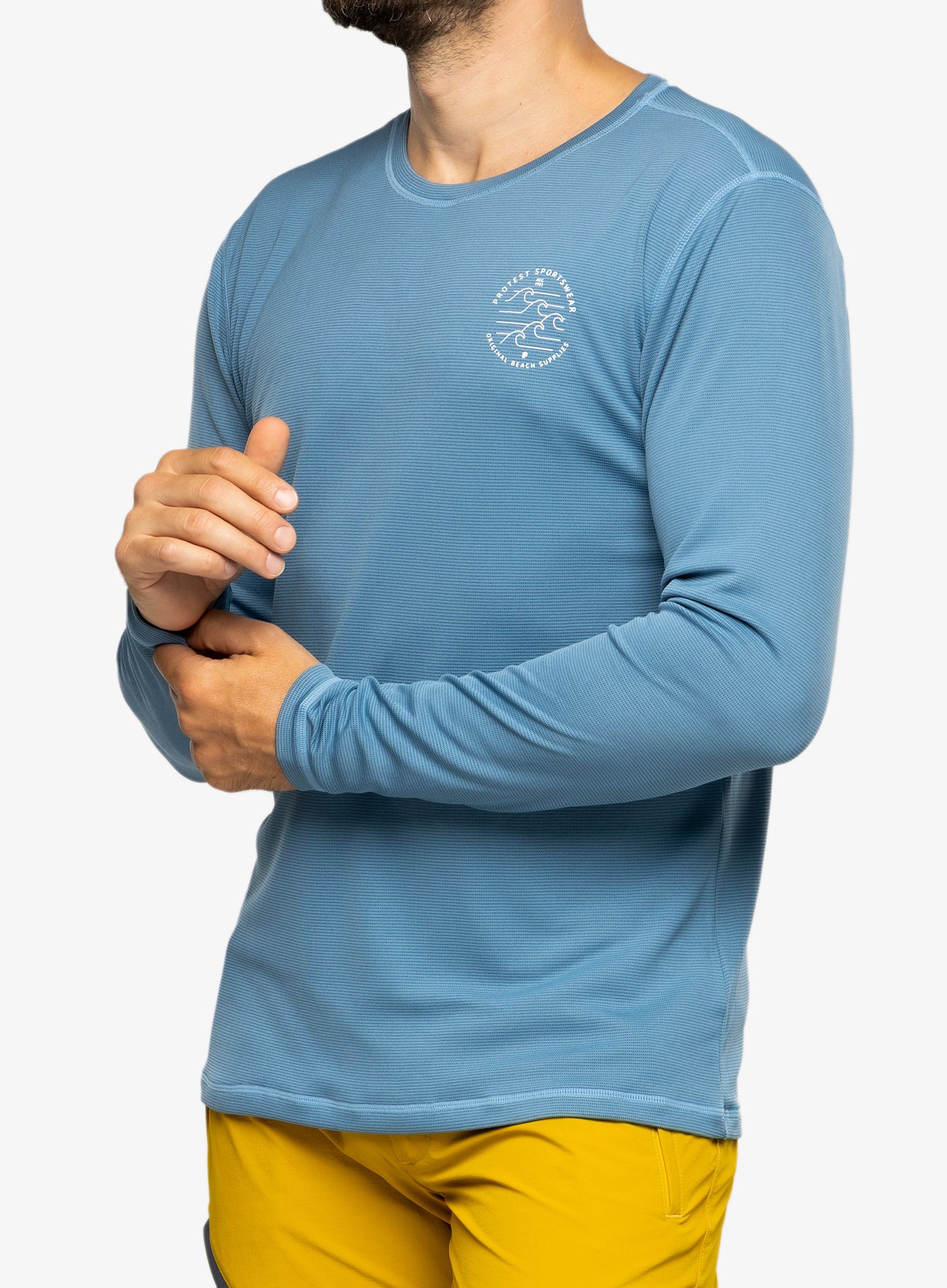 Moška jopica Protest Prtlooma Long Sleeve Lycra Surf Shirt - river blue