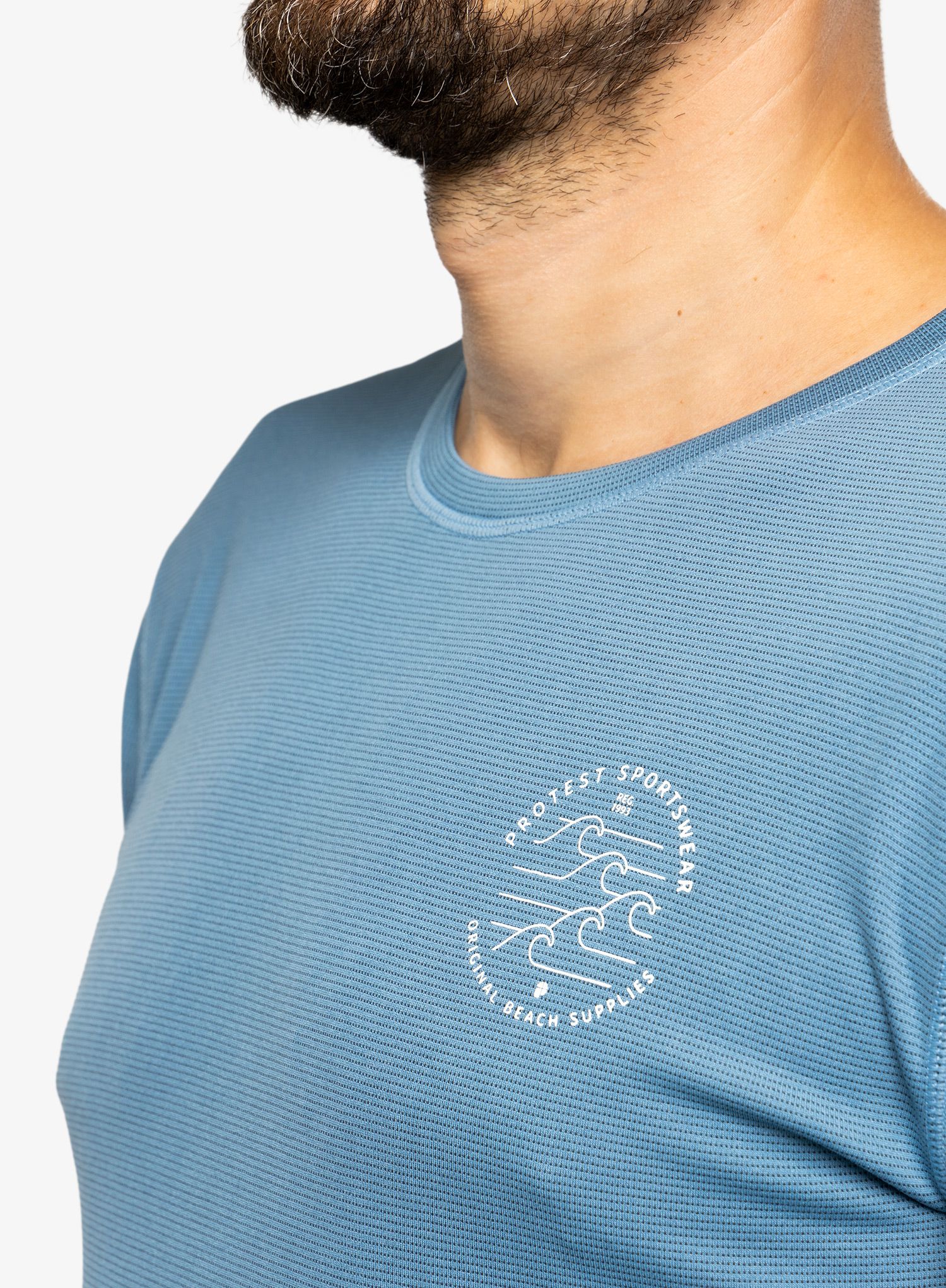 Moška jopica Protest Prtlooma Long Sleeve Lycra Surf Shirt - river blue