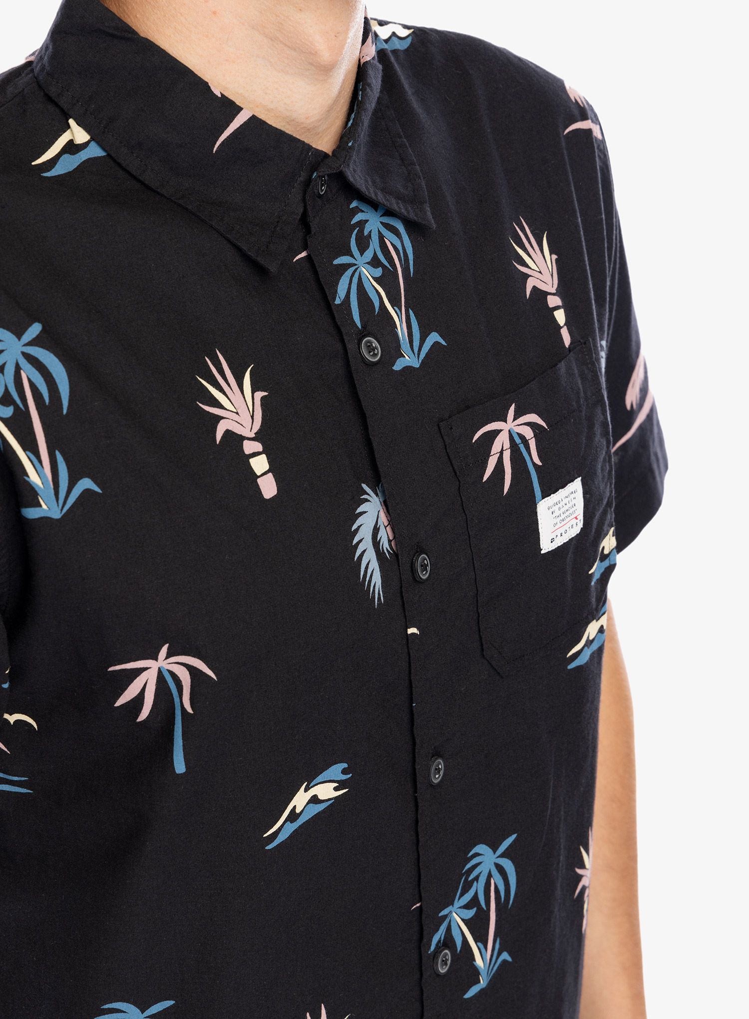 Srajca Protest Prtnemto Short Sleeve Shirt - true black
