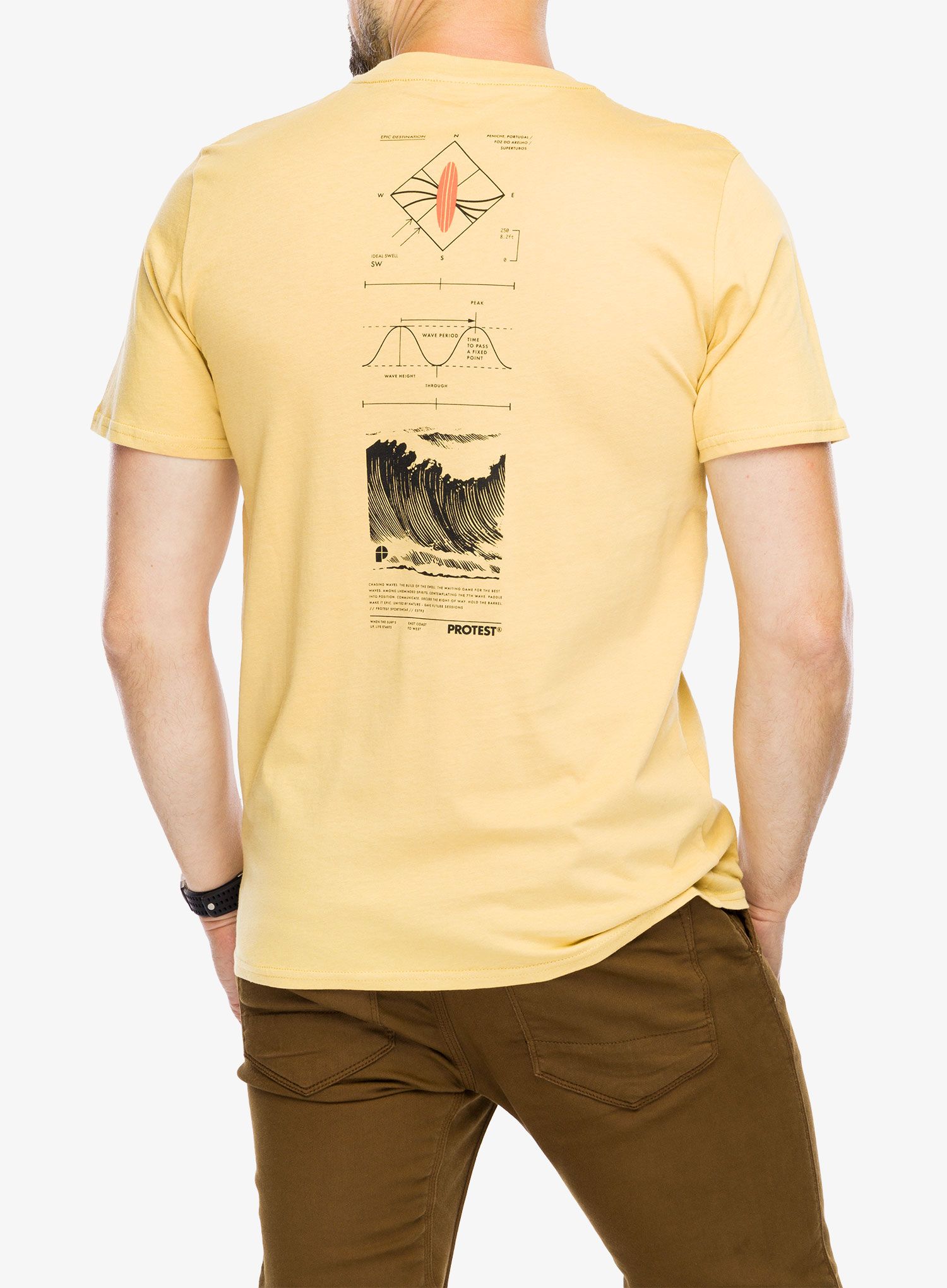 Majica s potiskom Protest Prtpenalt T-Shirt - butter yellow