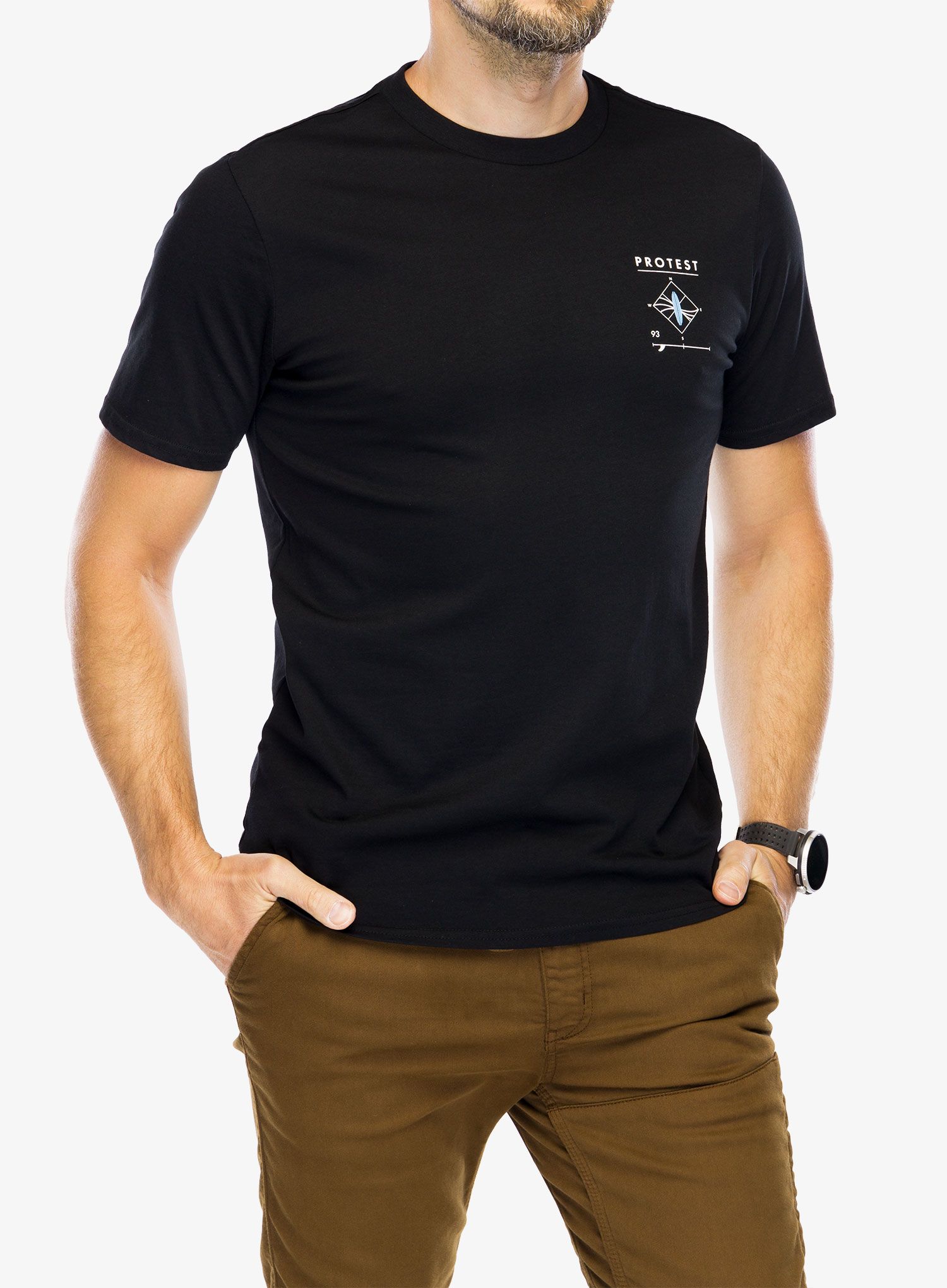 Majica s potiskom Protest Prtpenalt T-Shirt - true black