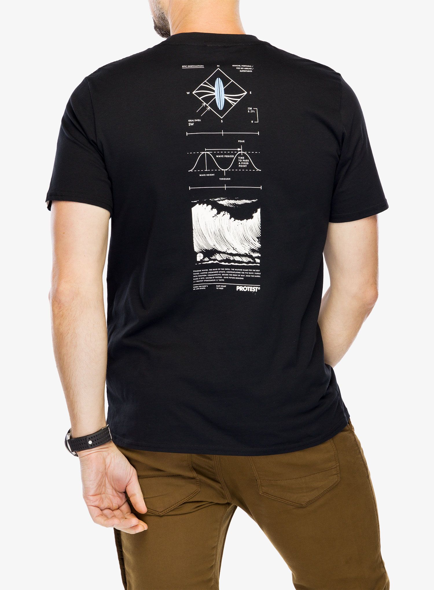 Majica s potiskom Protest Prtpenalt T-Shirt - true black