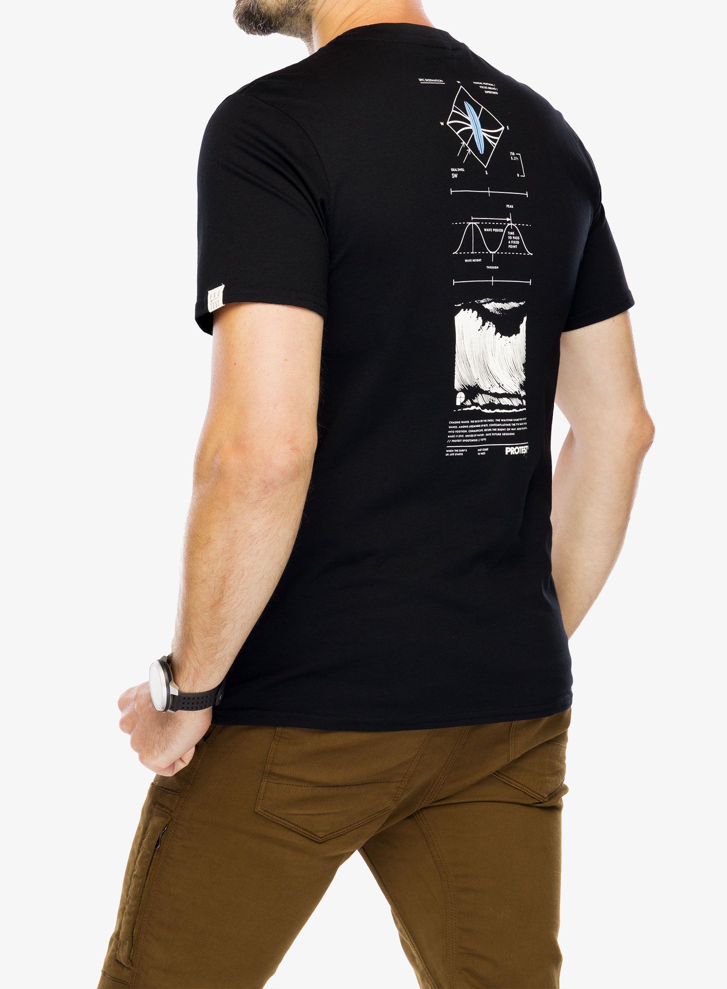 Majica s potiskom Protest Prtpenalt T-Shirt - true black