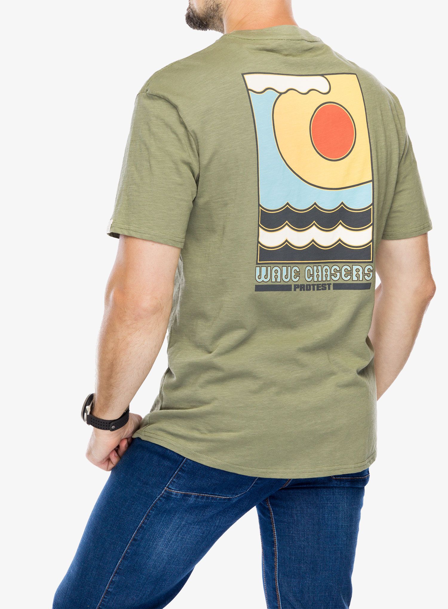 Bombažna majica Protest Prtrudge T-Shirt - artichoke green