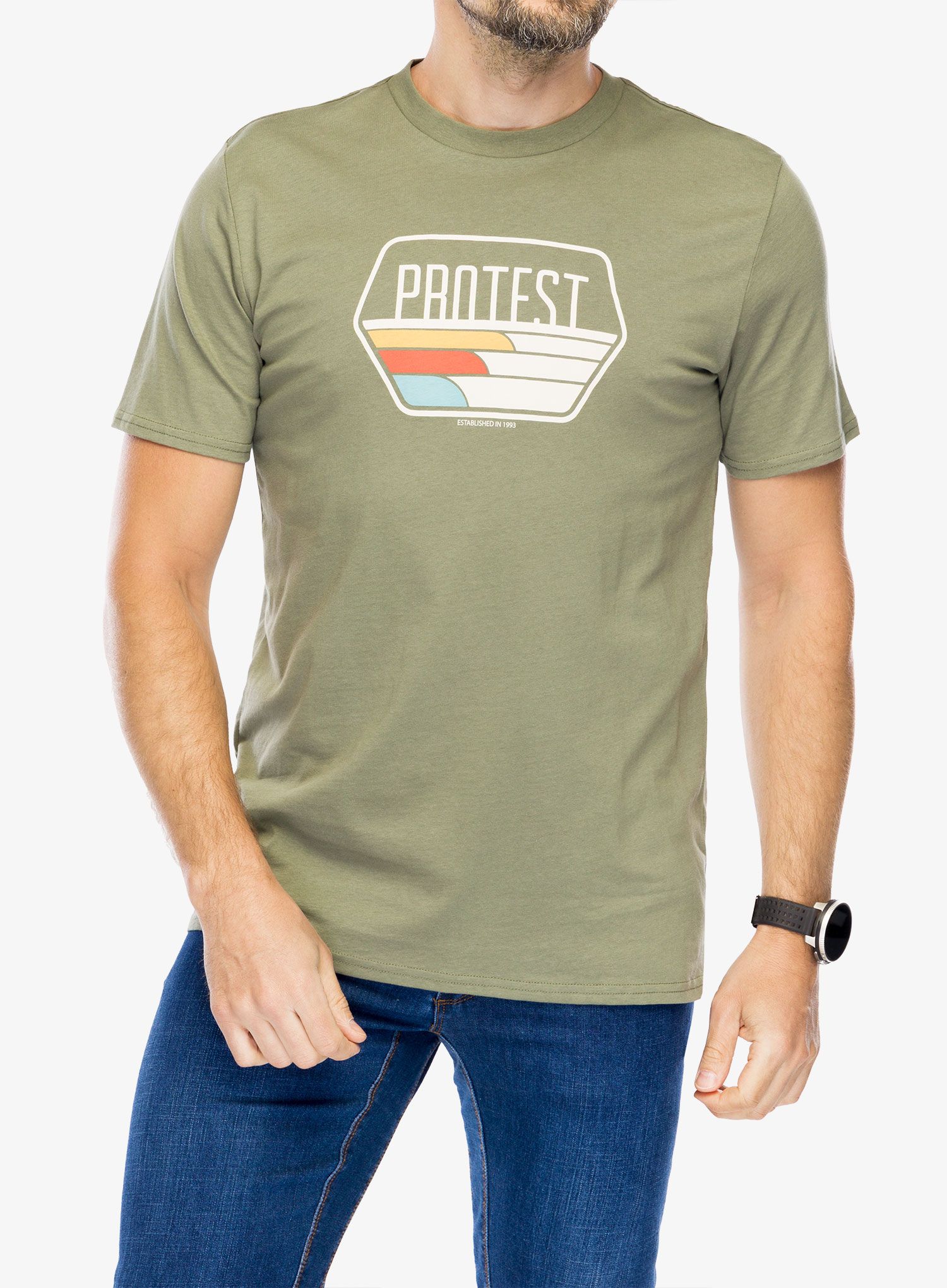 Bombažna majica Protest Prtstan T-Shirt - artichoke green
