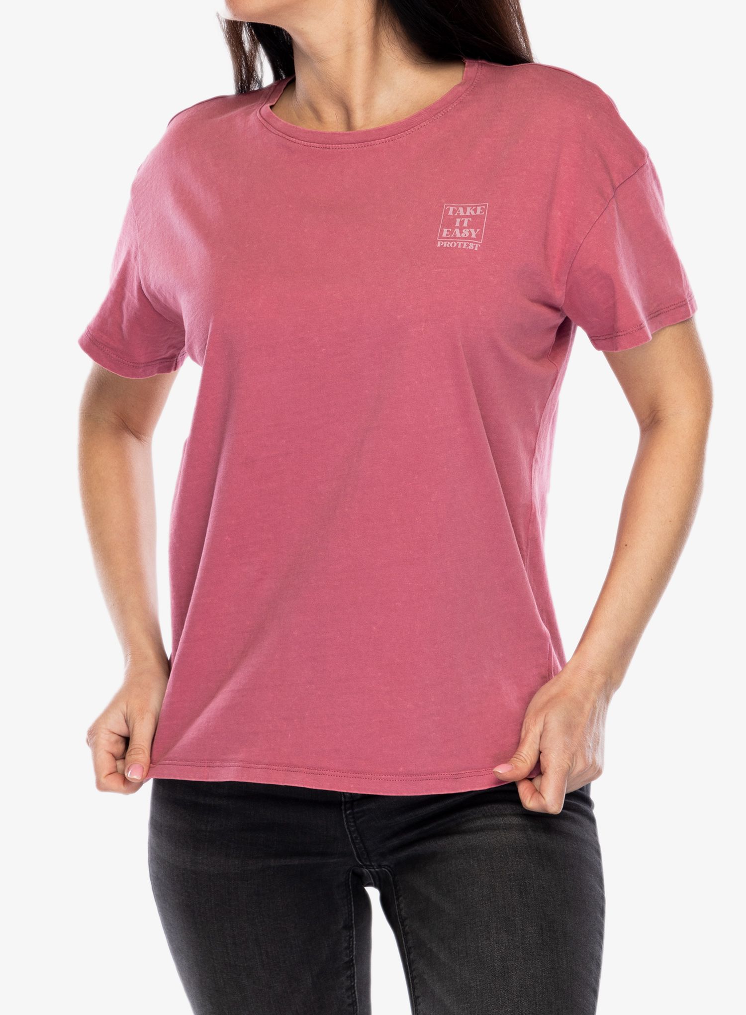 Ženska bombažna majica Protest Prtxue T-Shirt - deco pink