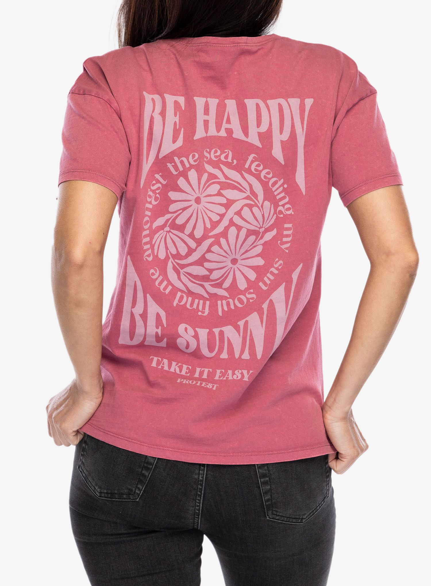 Ženska bombažna majica Protest Prtxue T-Shirt - deco pink