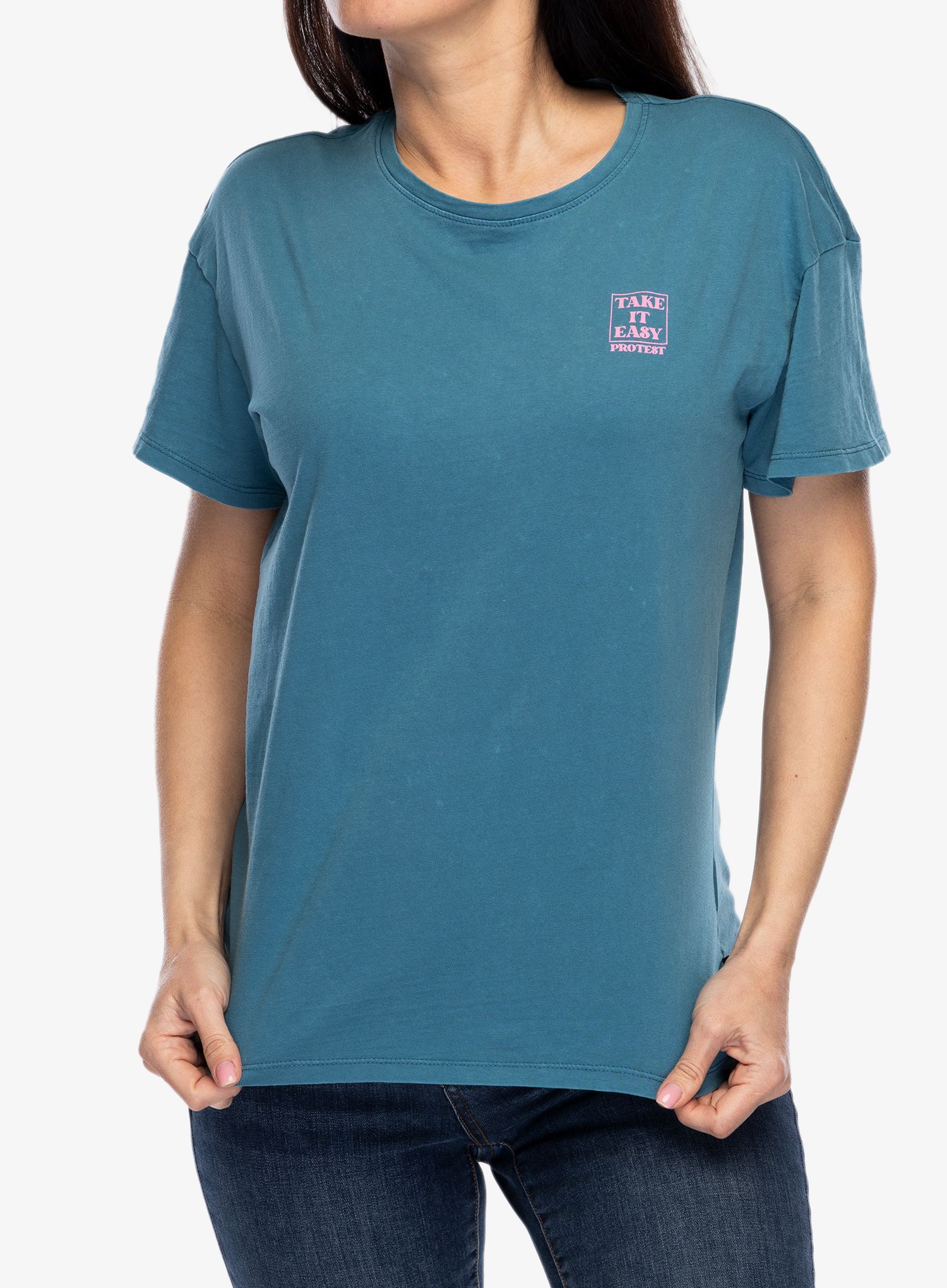 Ženska bombažna majica Protest Prtxue T-Shirt - raku blue