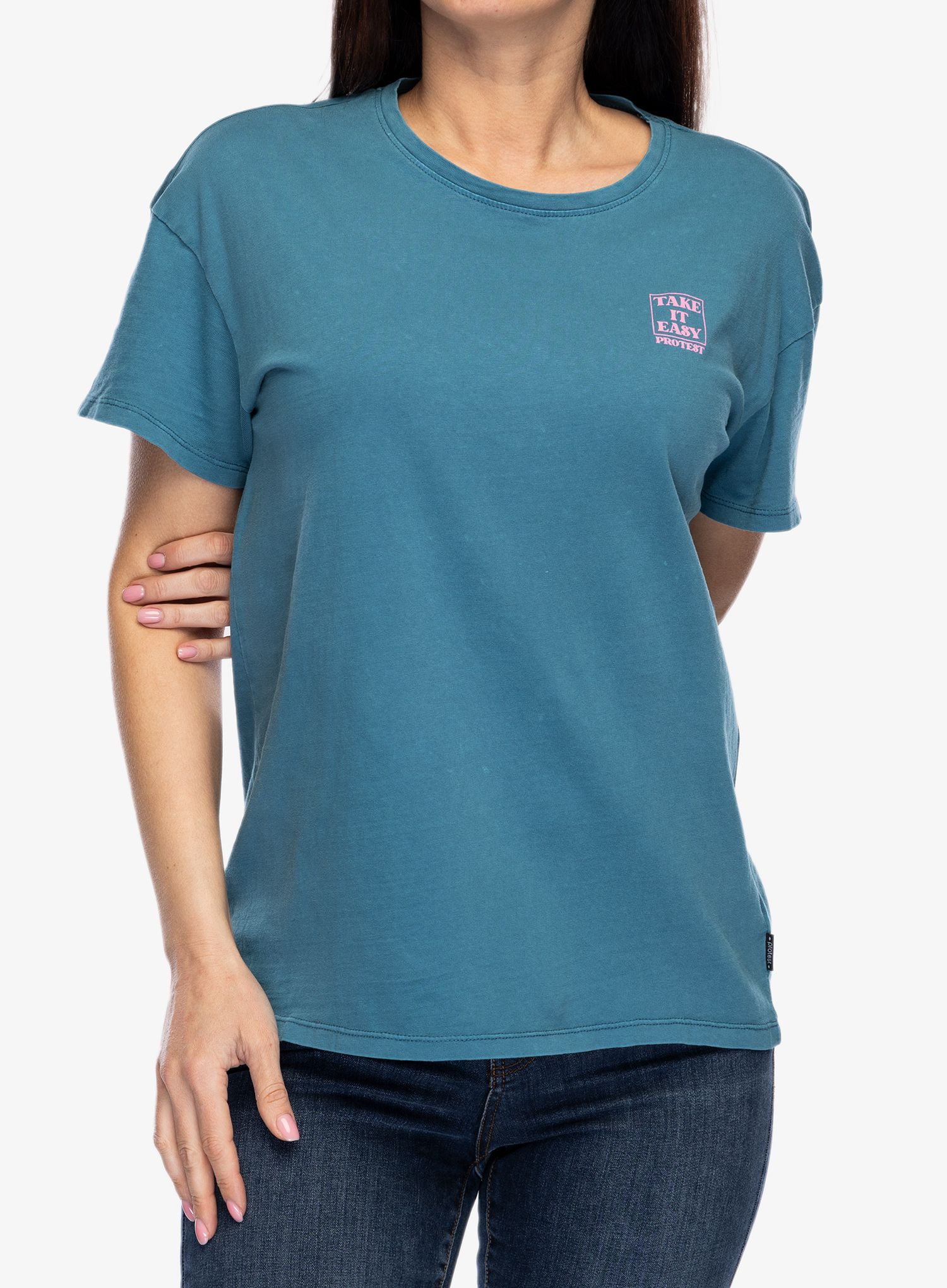 Ženska bombažna majica Protest Prtxue T-Shirt - raku blue