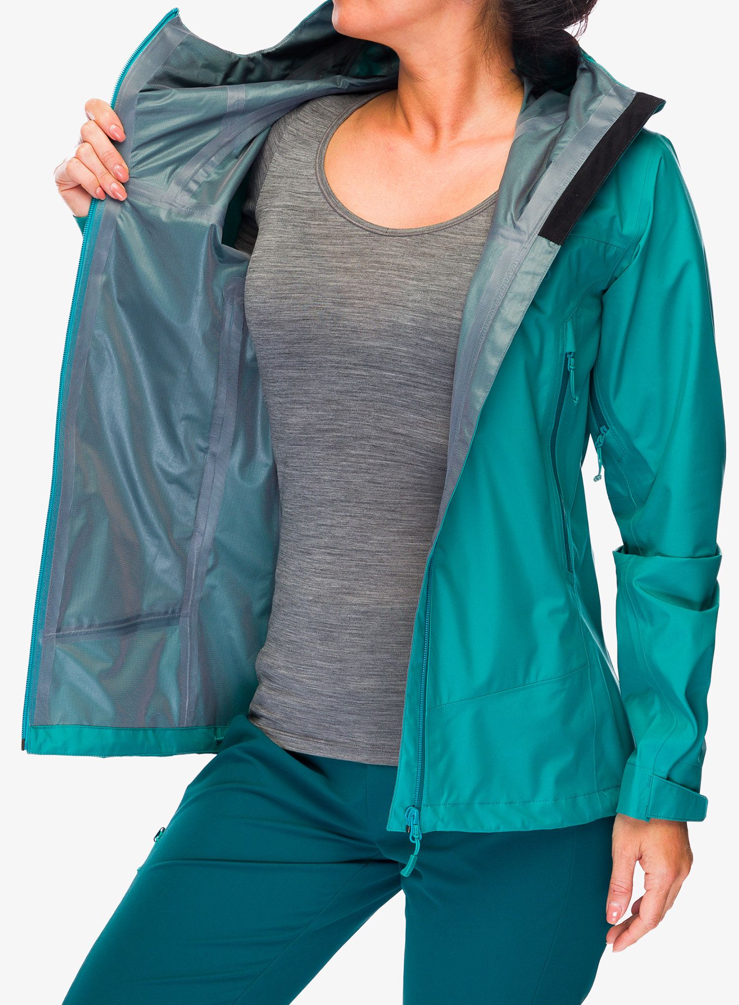 Ženska jakna Rab Arc Eco Jacket - storm green