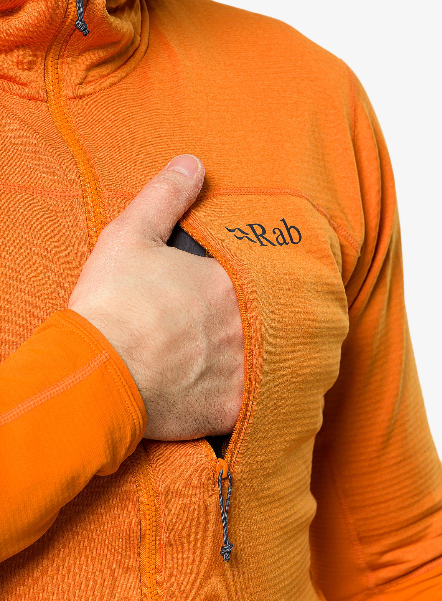 Jopica s kapuco Rab Ascendor Hoody - marmalade