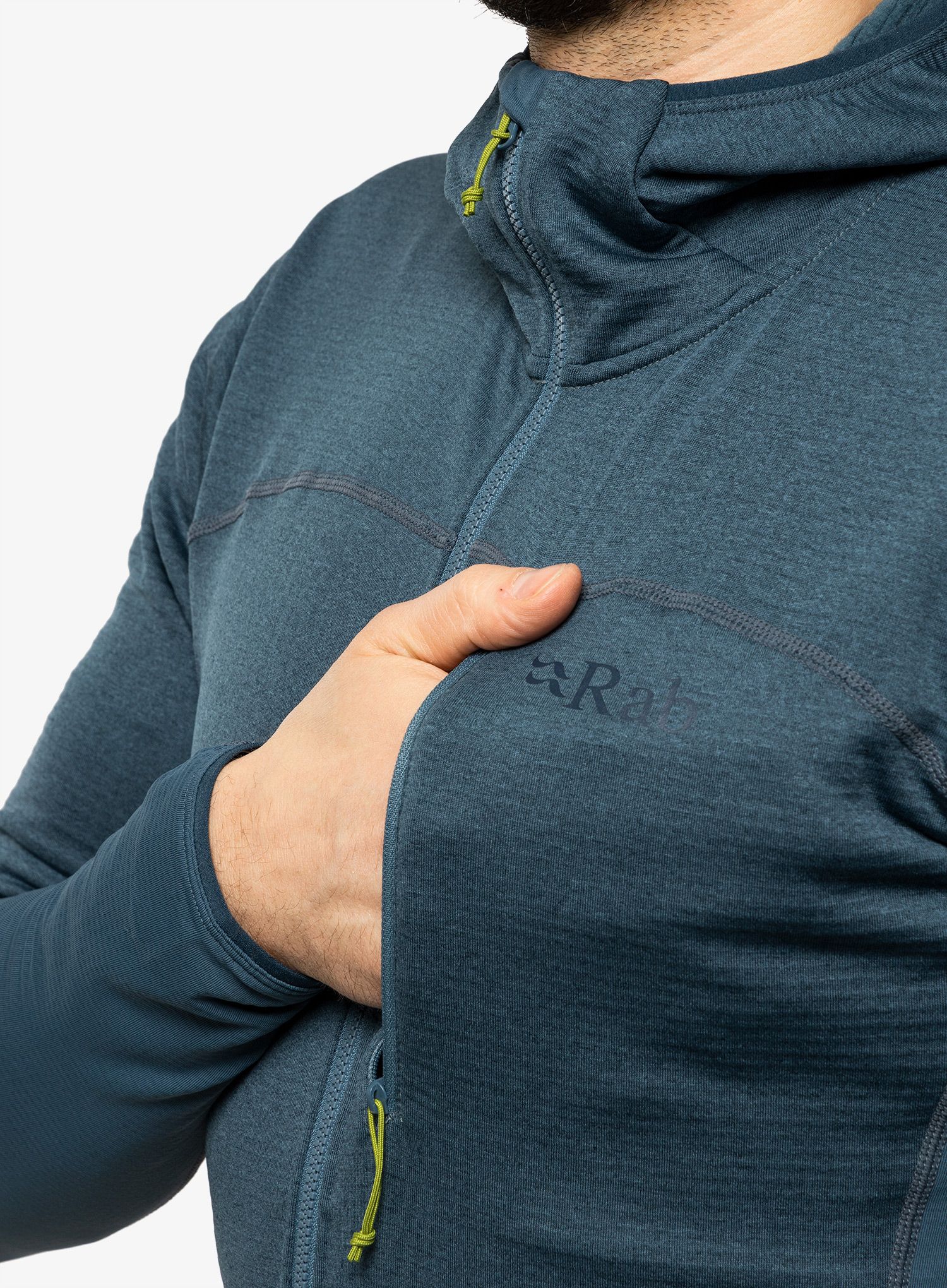 Jopica s kapuco Rab Ascendor Hoody - orion blue