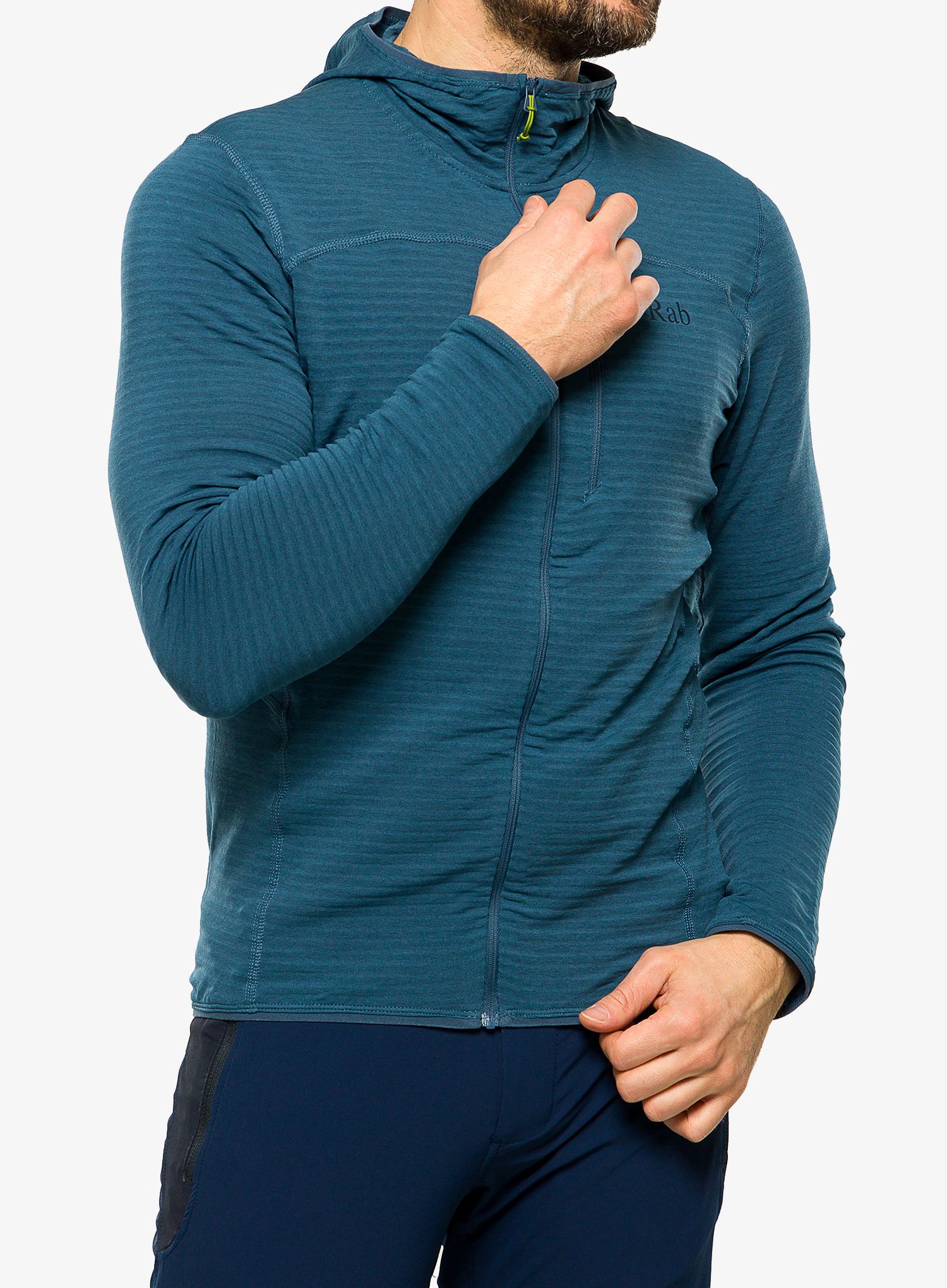 Jopica s kapuco Rab Ascendor Light Hoody - orion blue