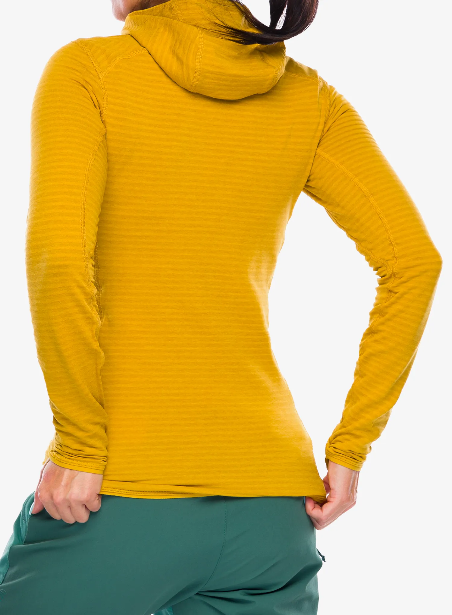Ženska jopa s kapuco Rab Ascendor Light Hoody - sahara