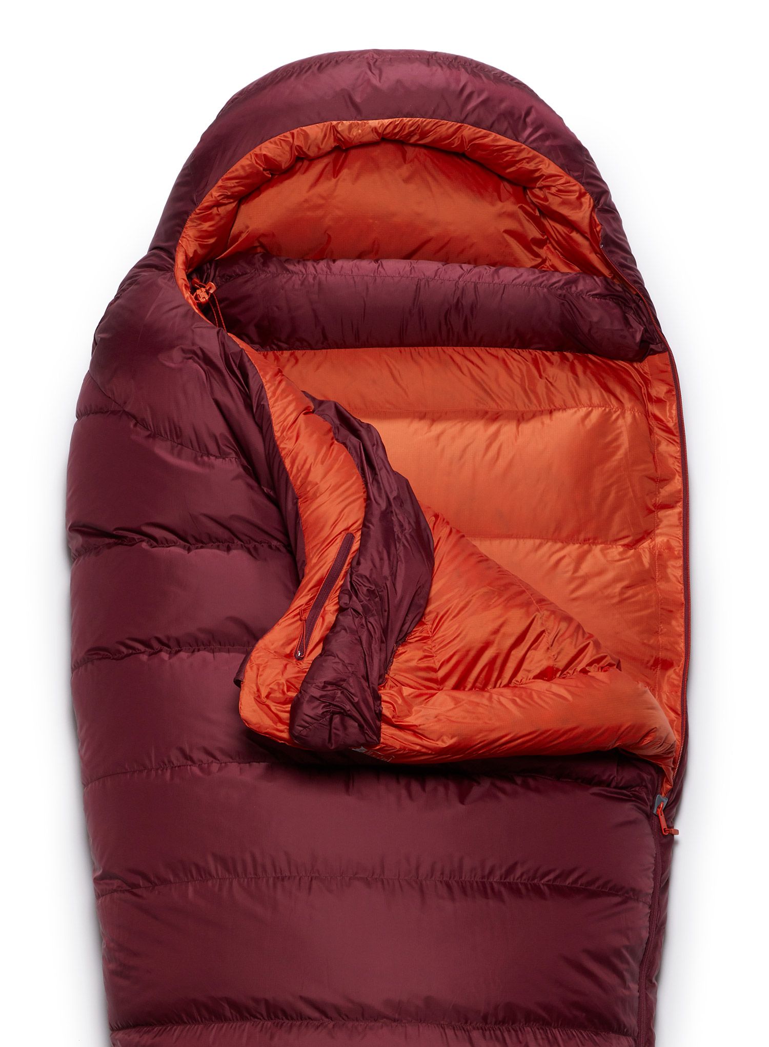 Ženska puhasta spalna vreča Rab Ascent 900 (170 cm) - deep heather
