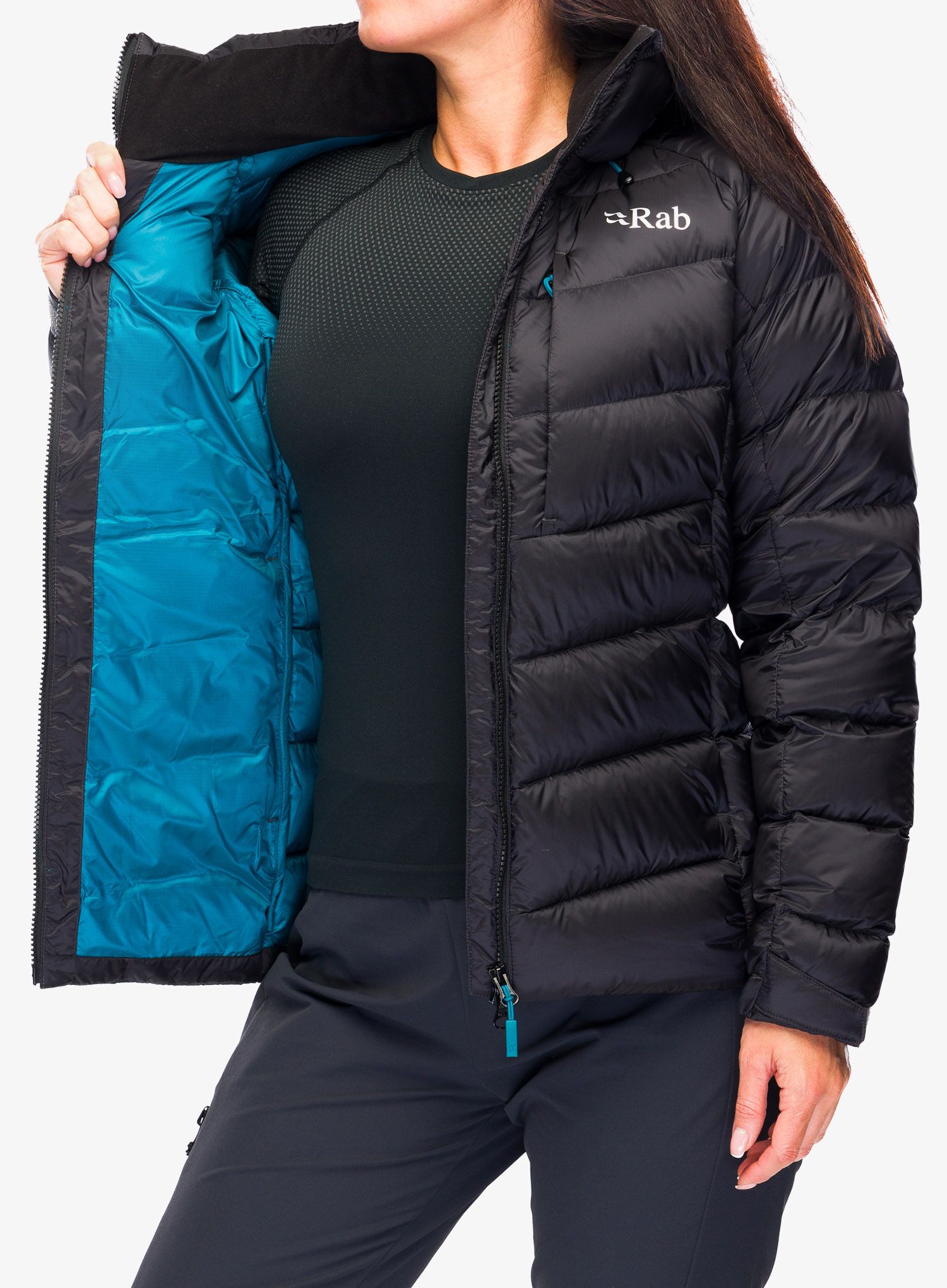 Ženska puhovka Rab Axion Pro Jacket - anthracite