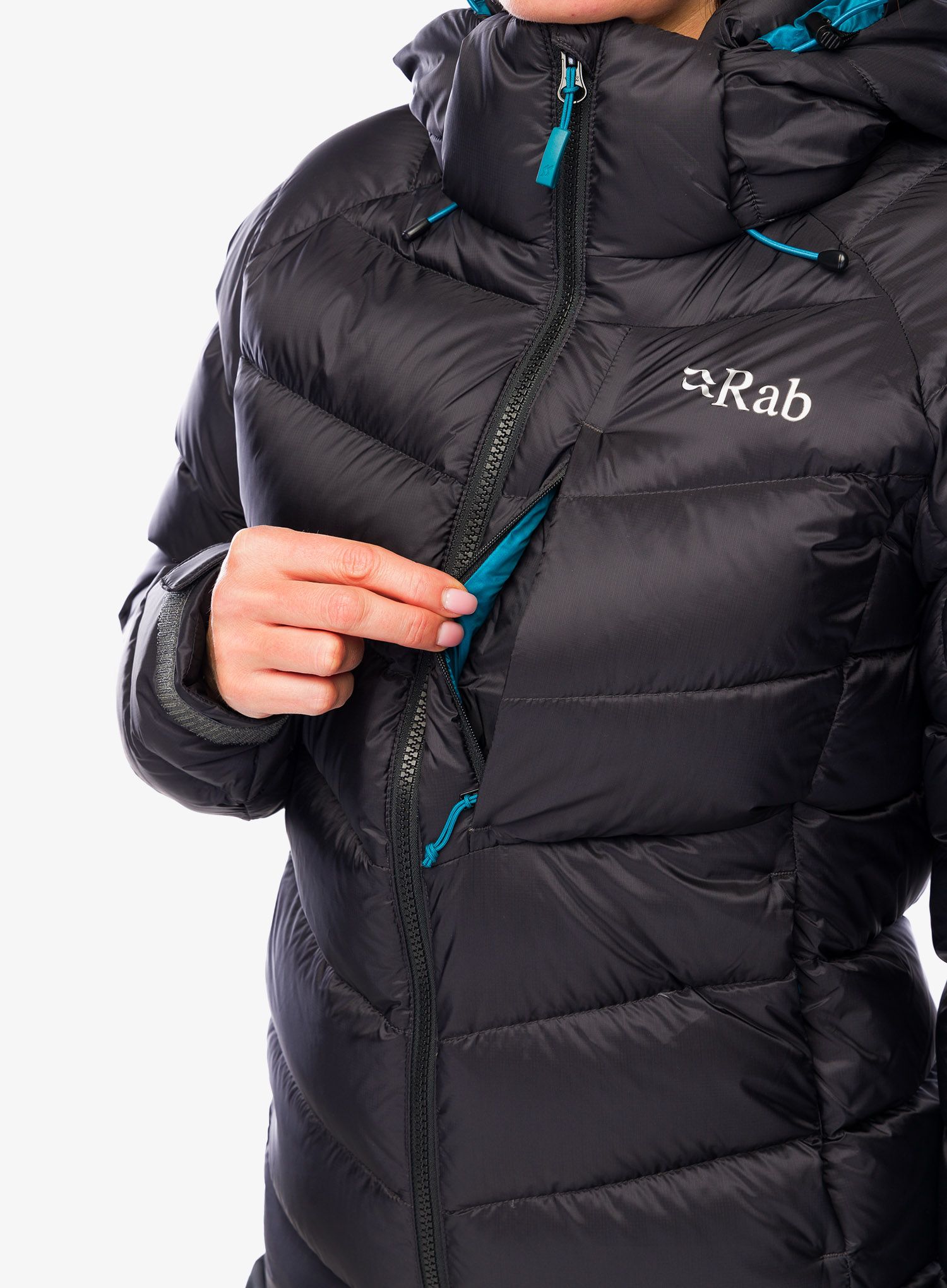 Ženska puhovka Rab Axion Pro Jacket - anthracite