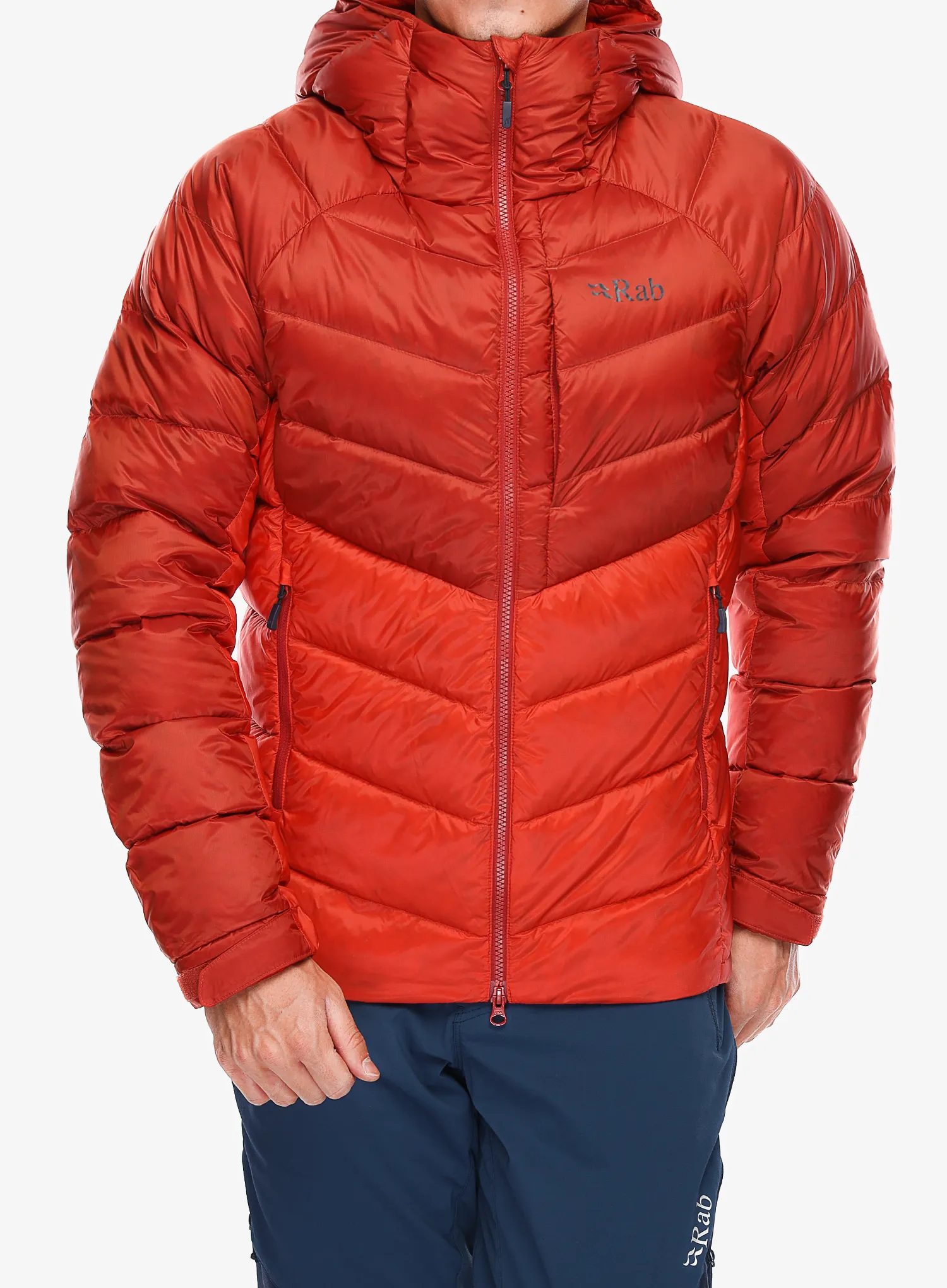 Puhovka Rab Axion Pro Jacket - tuscan red/dark horizon