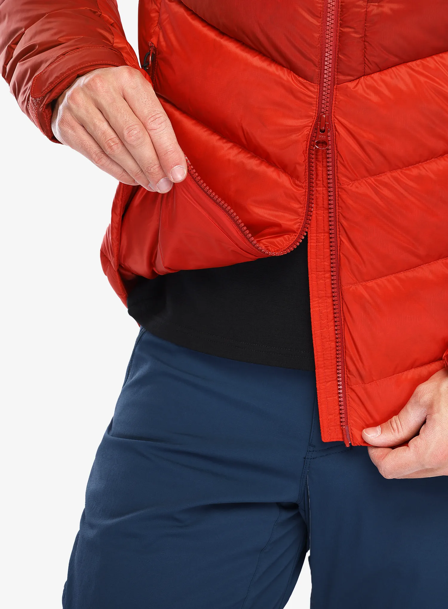 Puhovka Rab Axion Pro Jacket - tuscan red/dark horizon