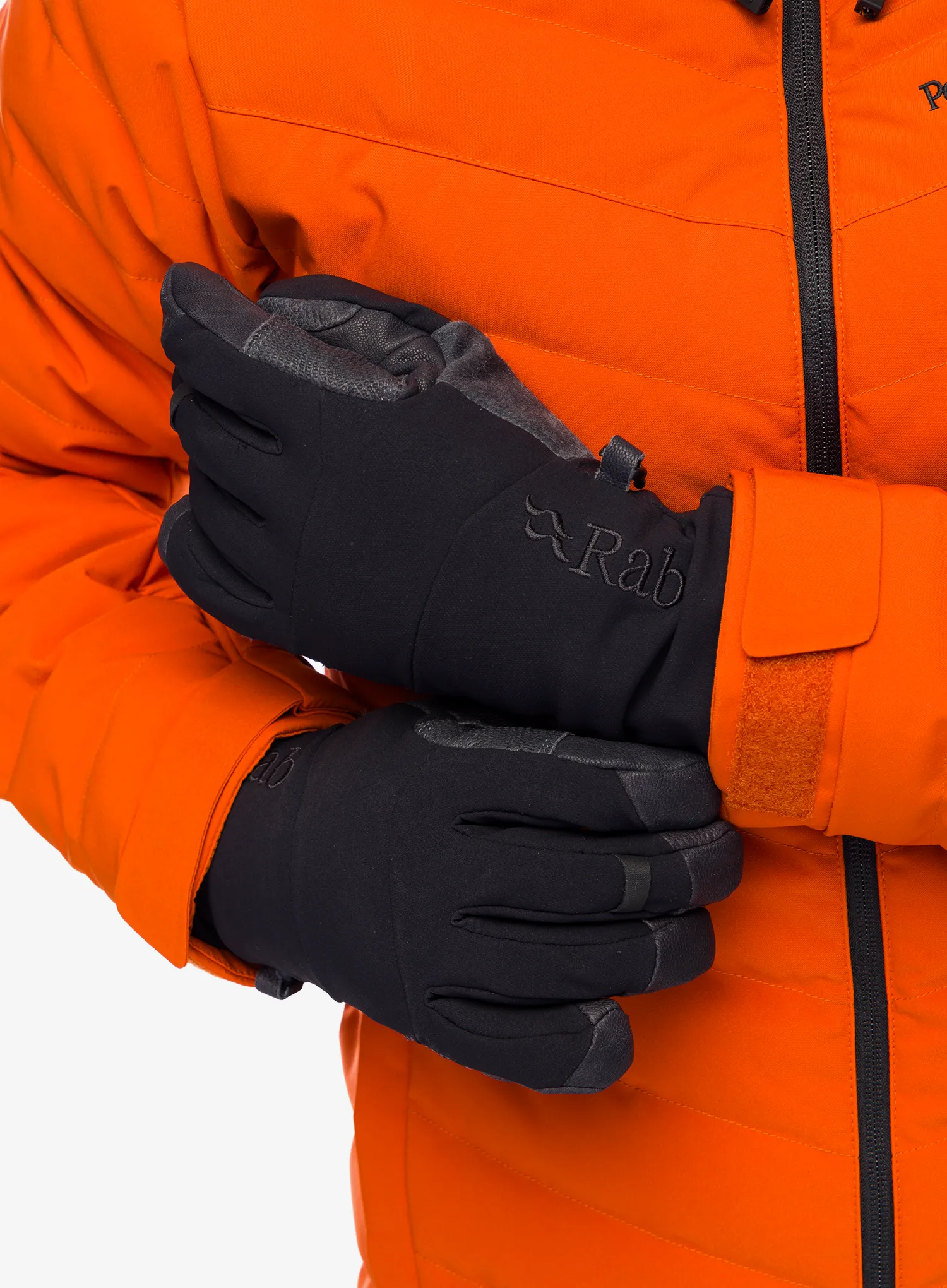 Softshell rokavice Rab Baltoro Glove - black