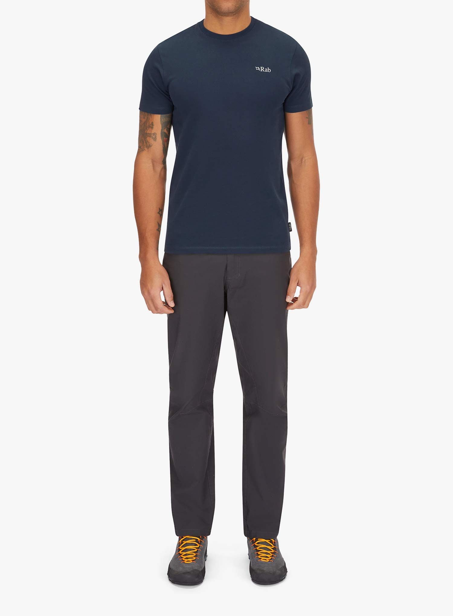 Bombažna majica Rab Basecamp 3 Peak Tee - tempest blue