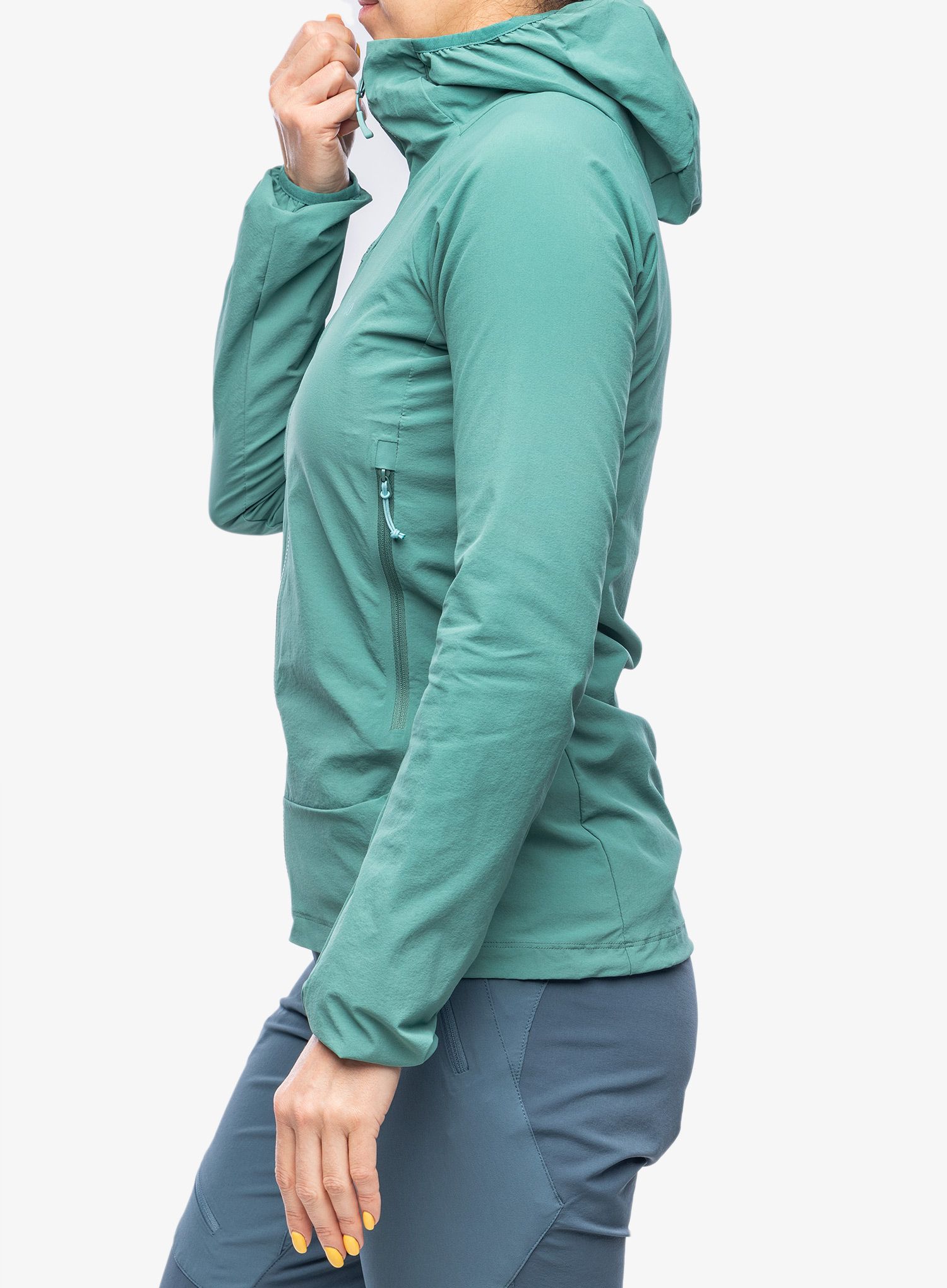 Ženska softshell jakna Rab Borealis Jacket - eucalyptus