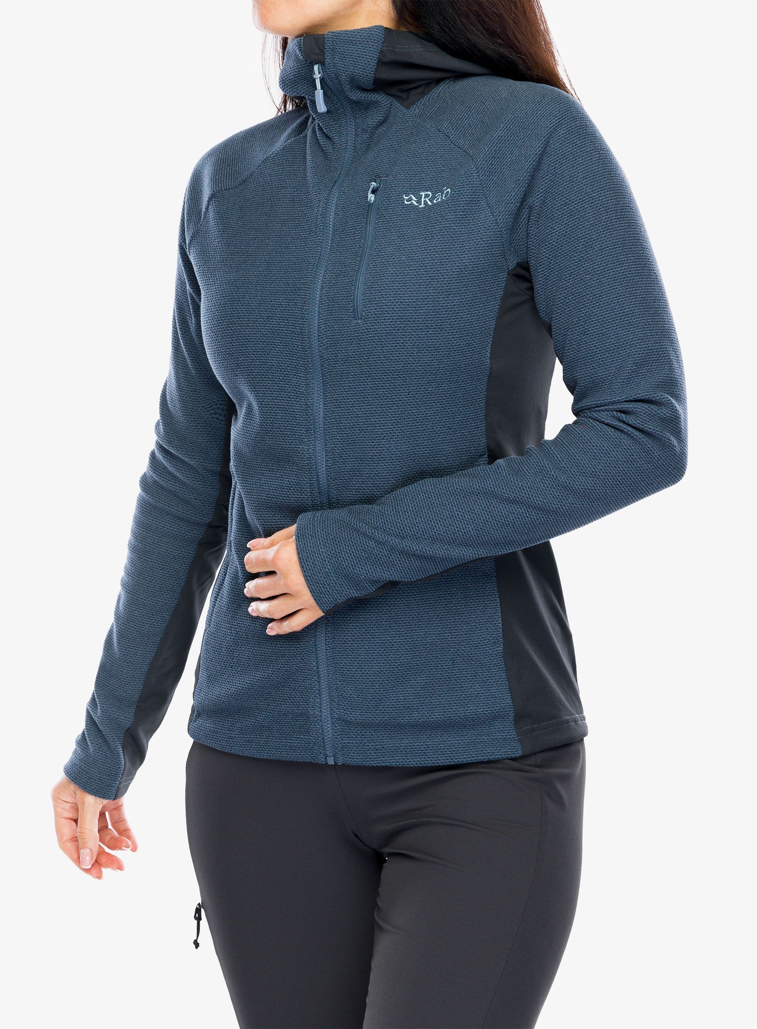 Ženski flis Rab Capacitor Hoody - orion blue