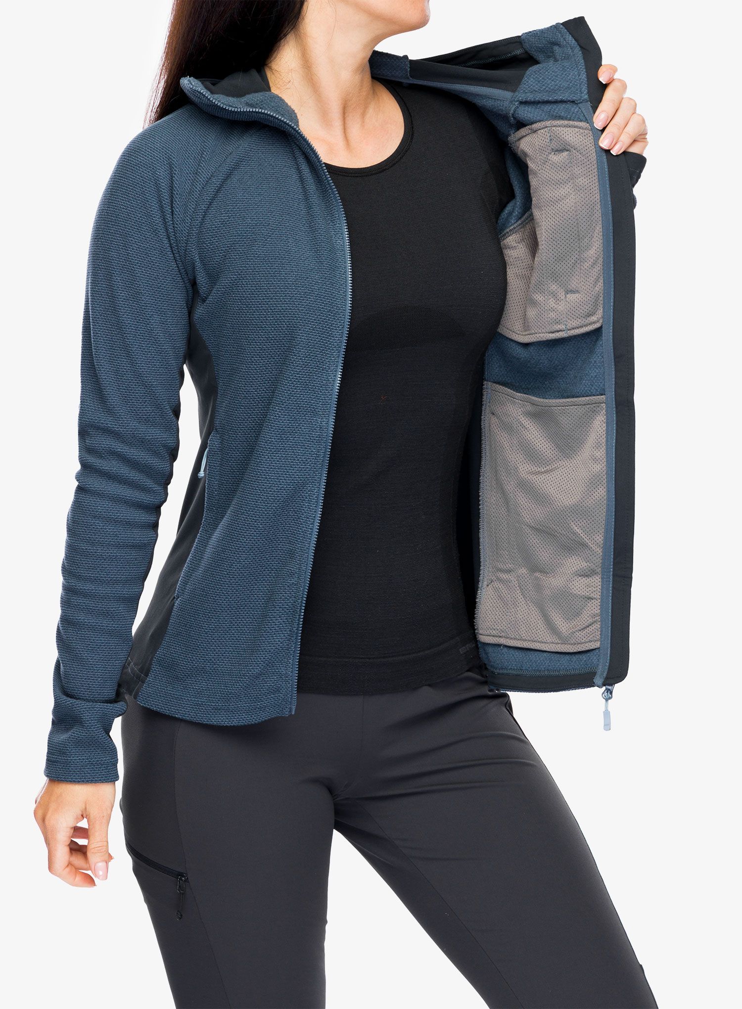 Ženski flis Rab Capacitor Hoody - orion blue