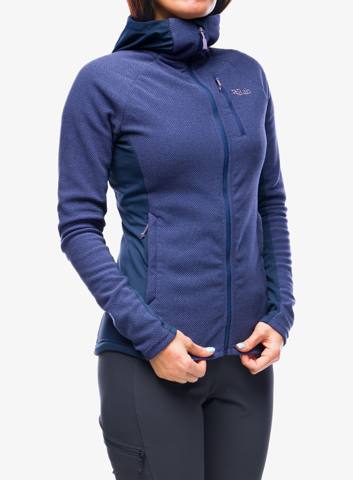 Ženski flis Rab Capacitor Hoody - patriot blue