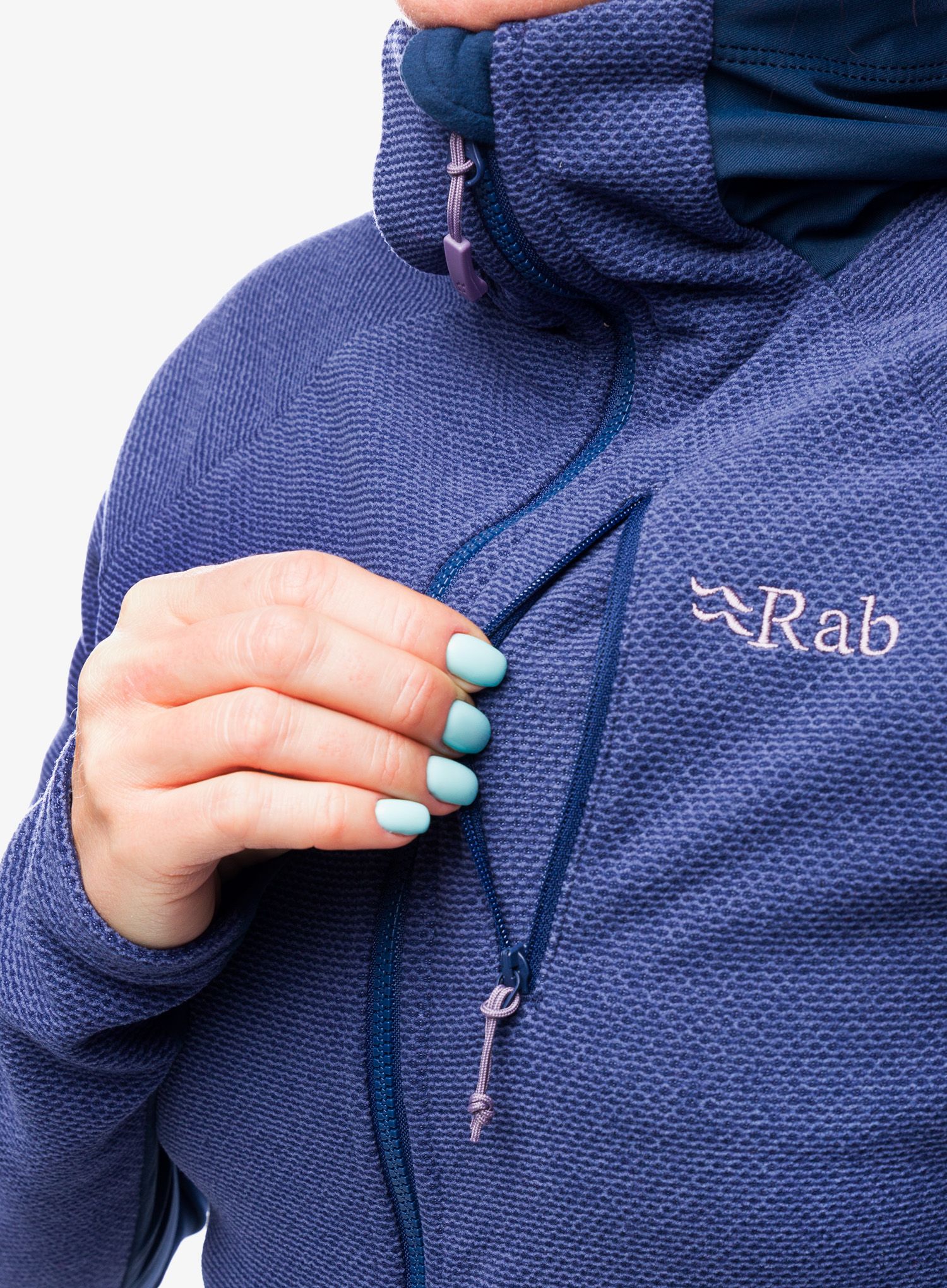 Ženski flis Rab Capacitor Hoody - patriot blue