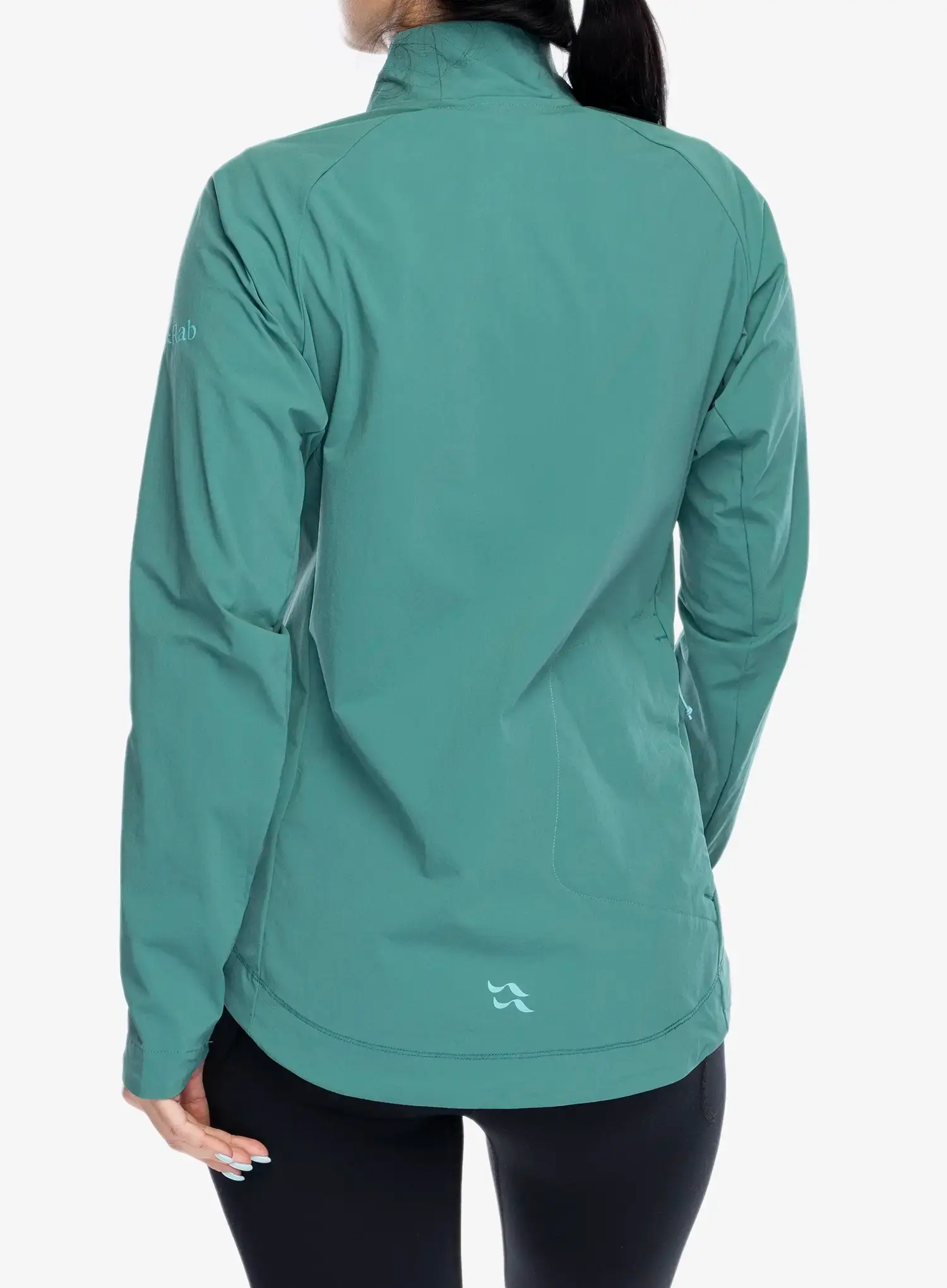 Ženska kolesarska jakna Rab Cinder Borealis Jacket - eucalyptus