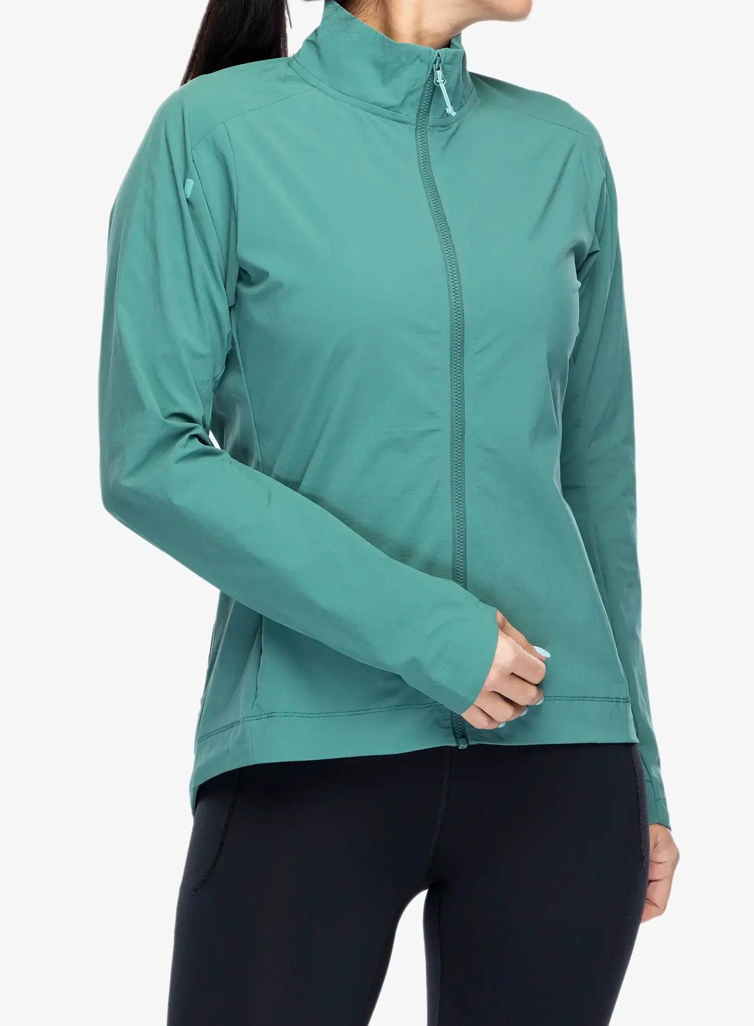 Ženska kolesarska jakna Rab Cinder Borealis Jacket - eucalyptus