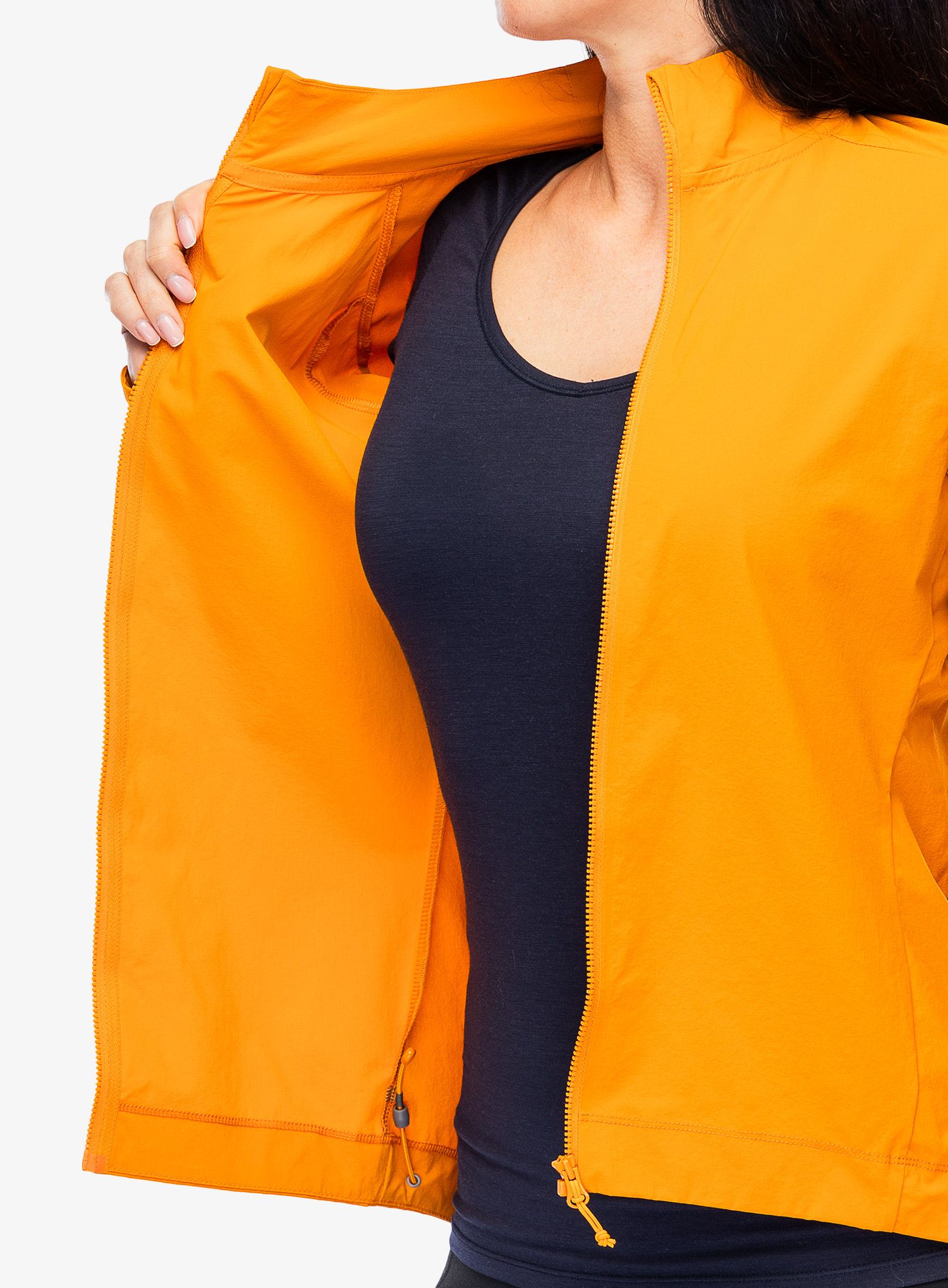 Ženska kolesarska jakna Rab Cinder Borealis Jacket - marmalade