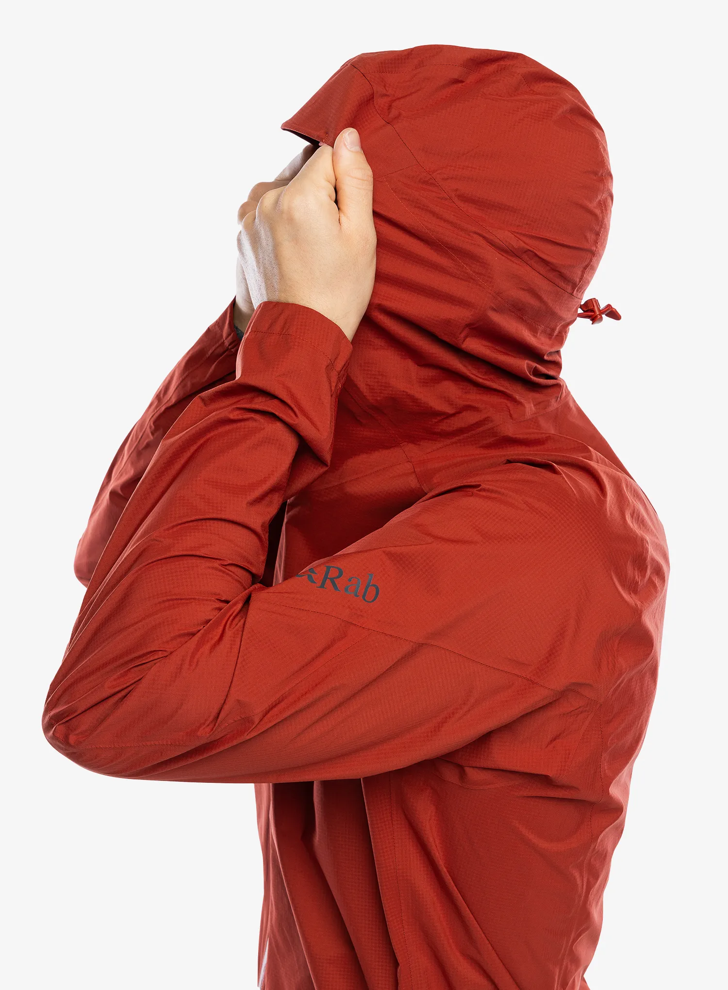 Kolesarska jakna Rab Cinder Downpour Light Jacket - tuscan red