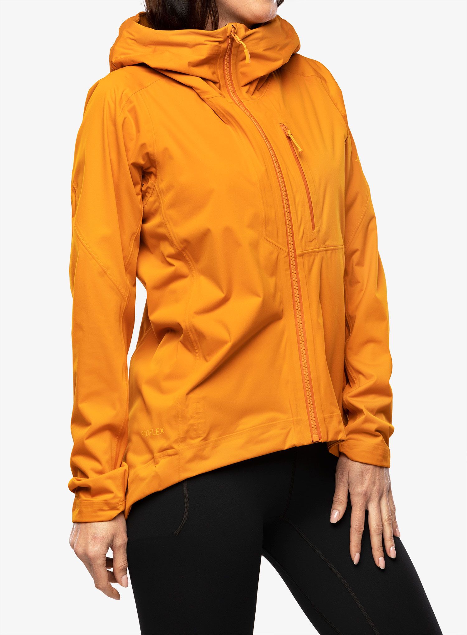 Ženska hardshell jakna Rab Cinder Kinetic Jacket - marmalade