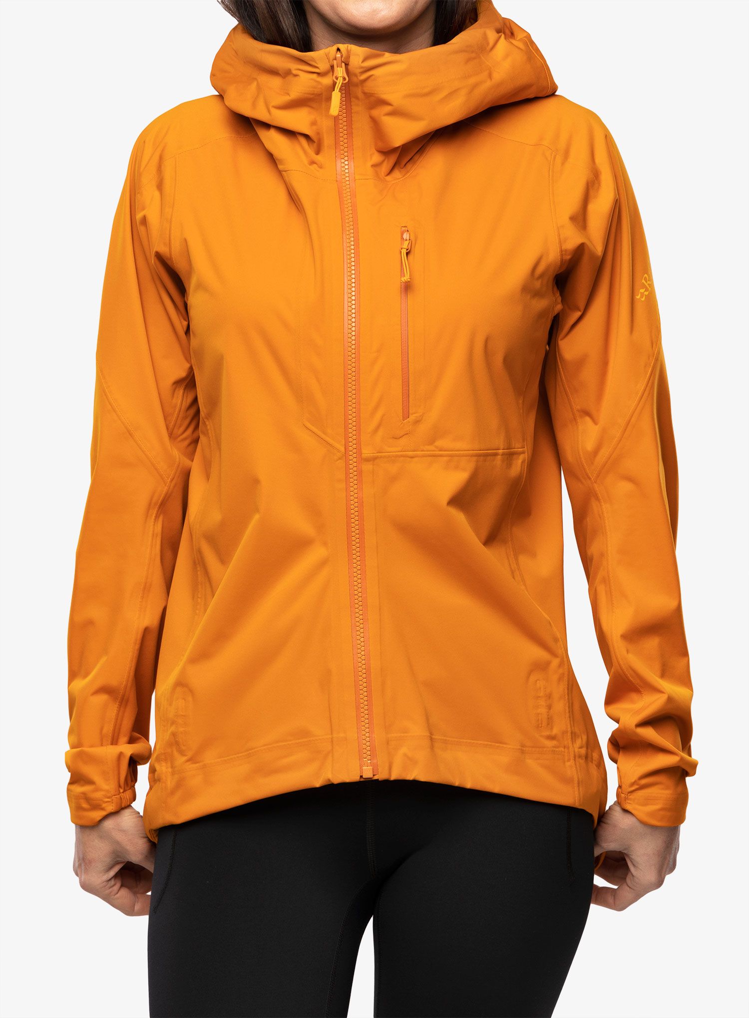 Ženska hardshell jakna Rab Cinder Kinetic Jacket - marmalade