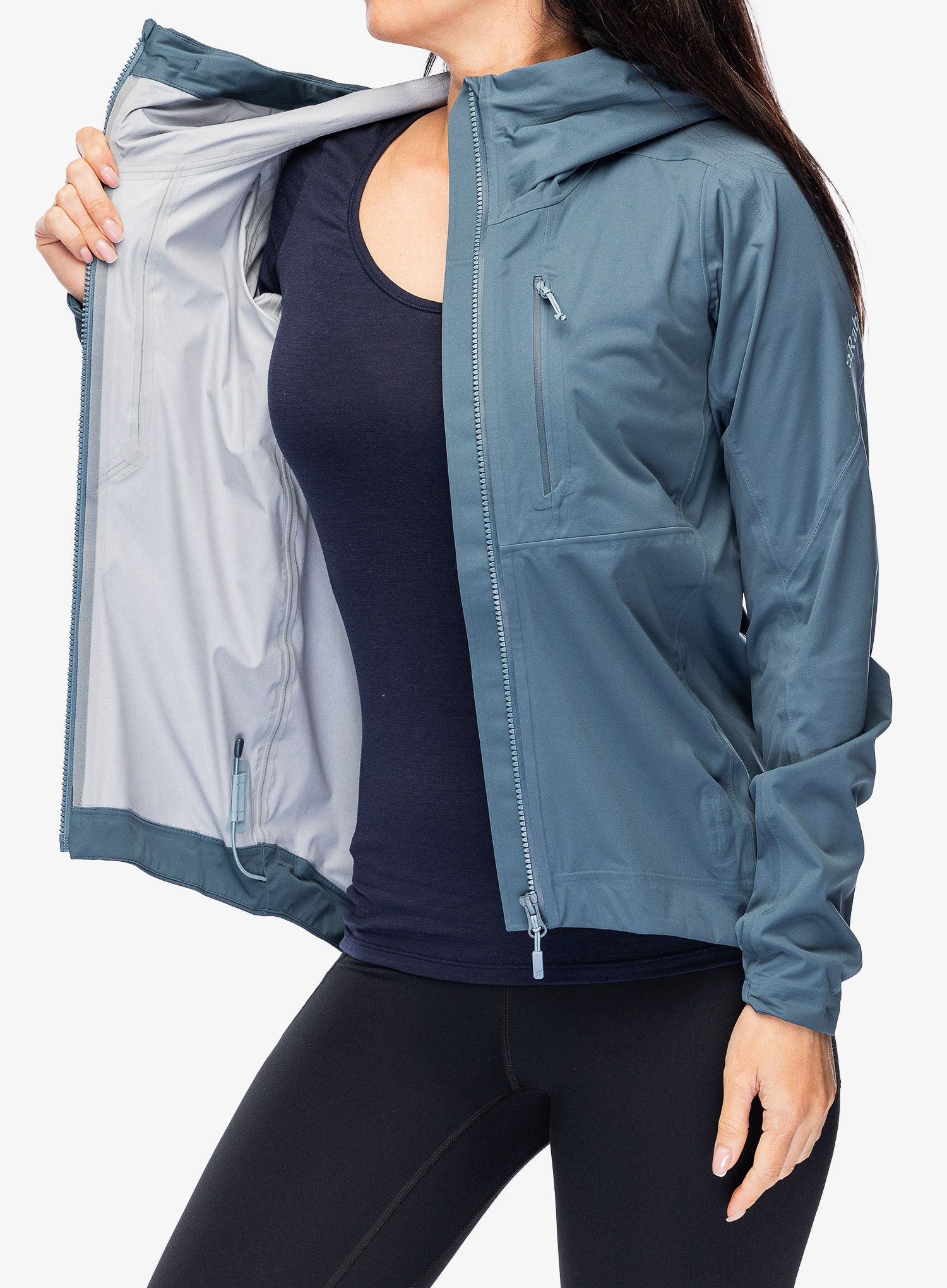 Ženska hardshell jakna Rab Cinder Kinetic Jacket - orion blue