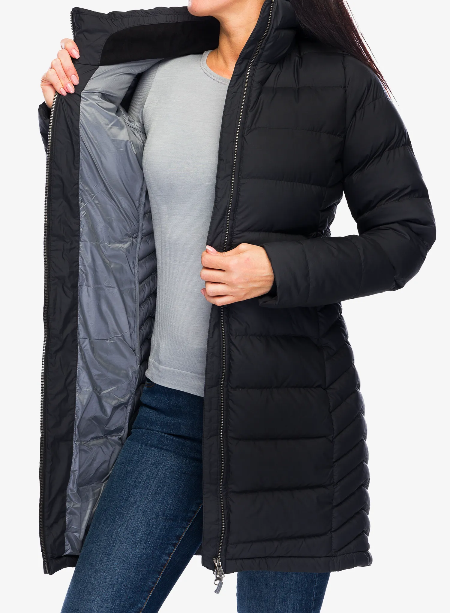 Puhast plašč Rab Deep Cover Parka - black