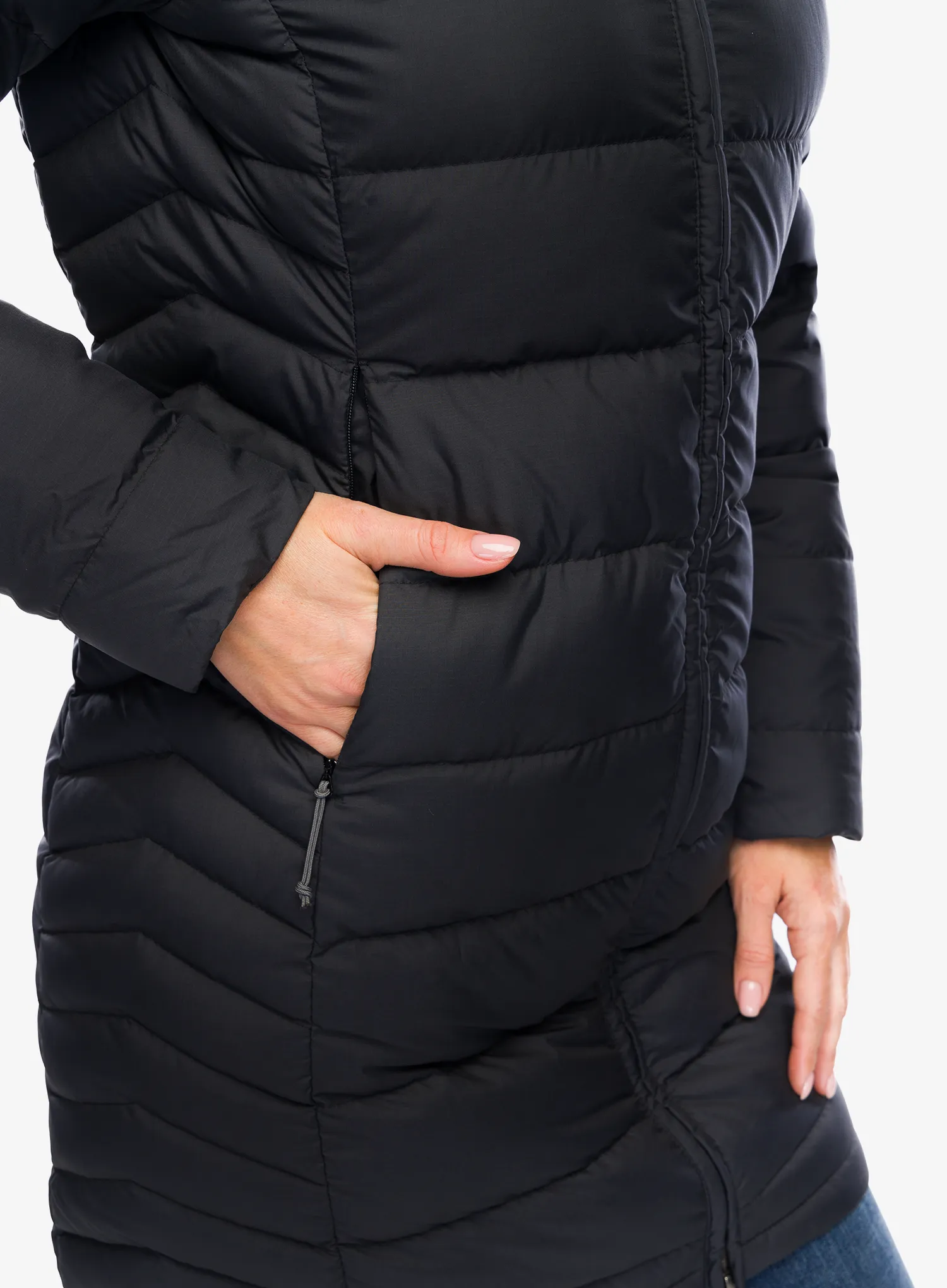 Puhast plašč Rab Deep Cover Parka - black