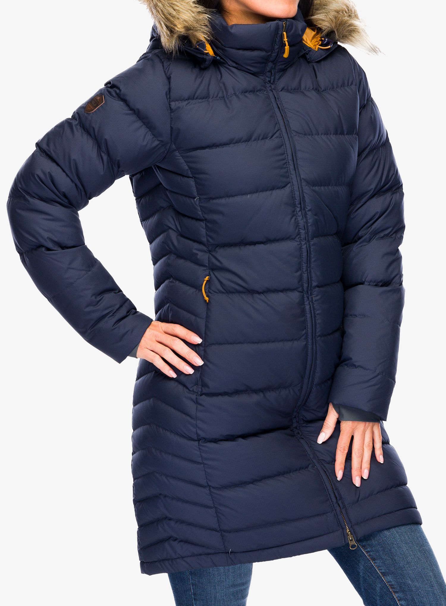 Ženski plašč Rab Deep Cover Parka - deep denim