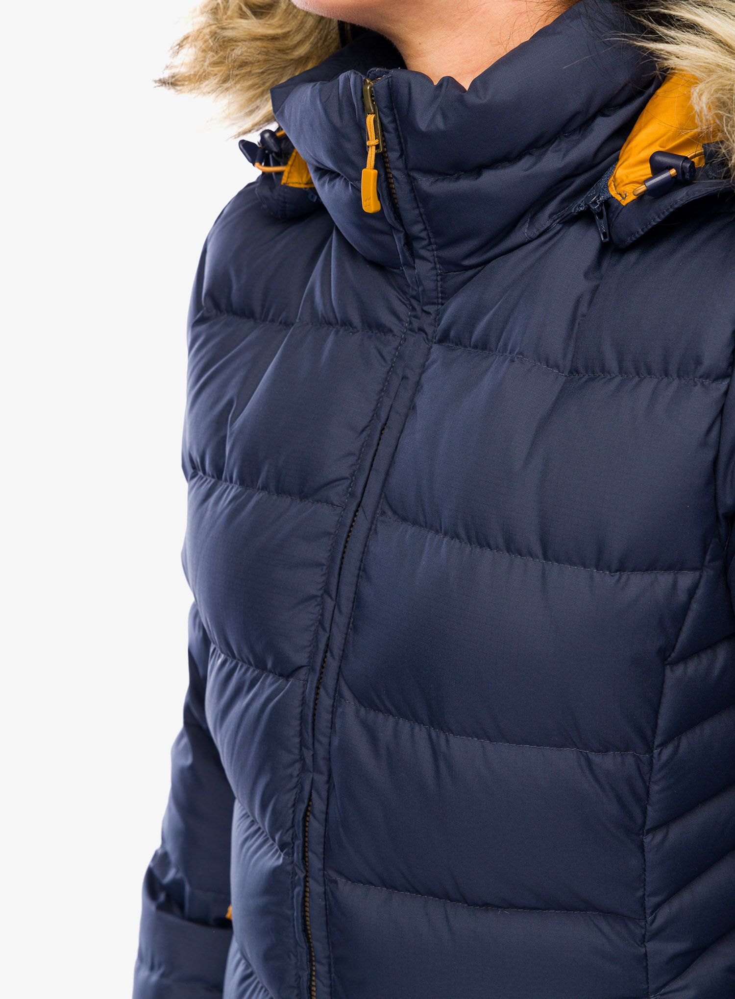 Ženski plašč Rab Deep Cover Parka - deep denim