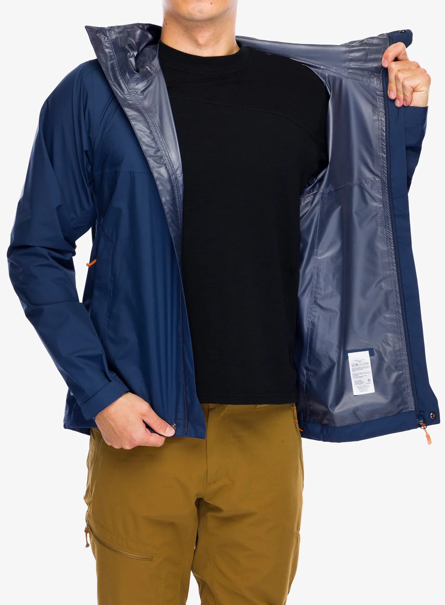 Nepremočljiva jakna Rab Downpour Eco Jacket - deep ink
