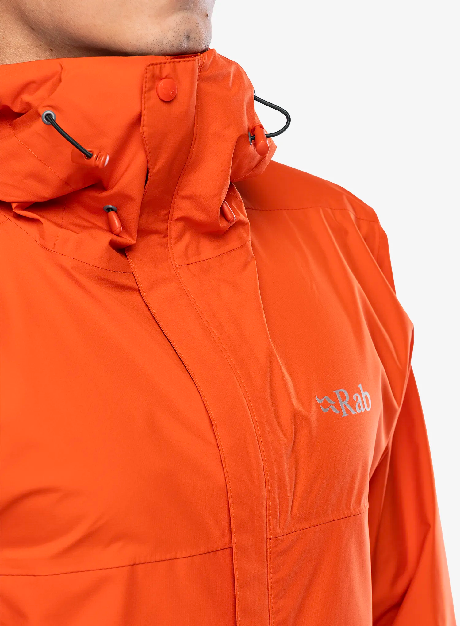Nepremočljiva jakna Rab Downpour Eco Jacket - firecracker